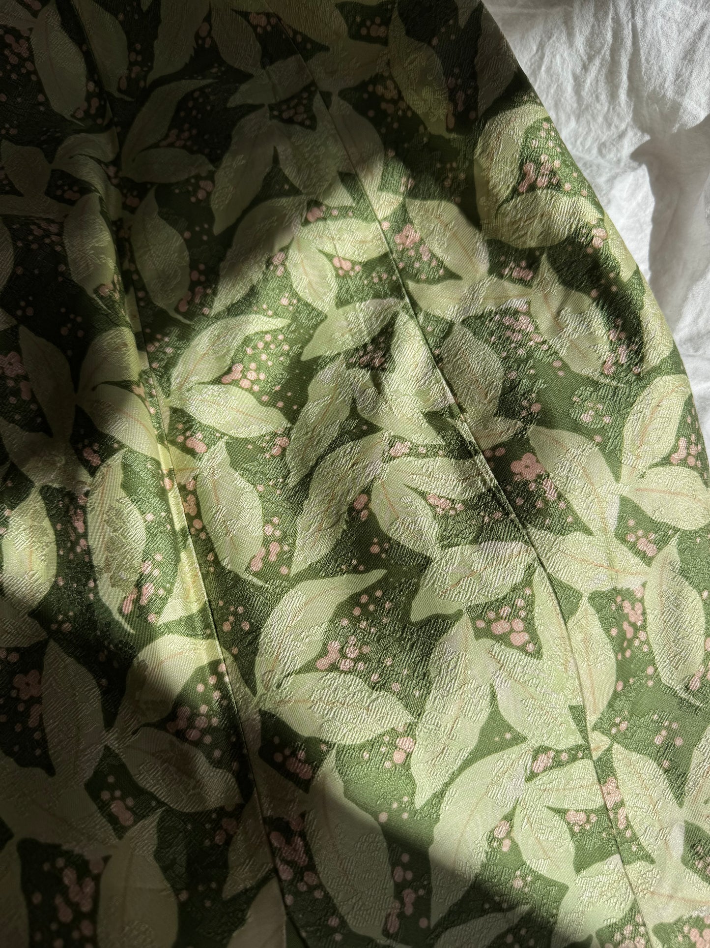 Vintage Strapless Floral Dress