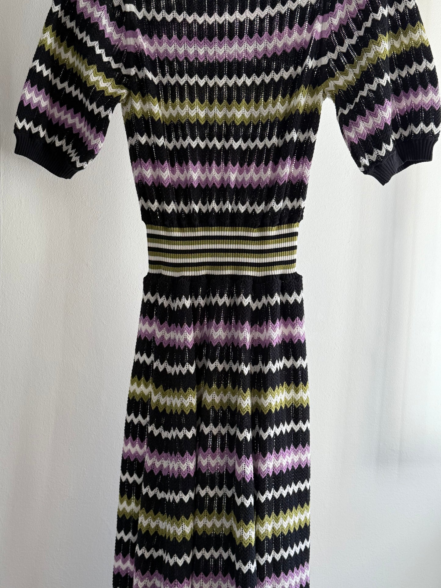 ME+EM Zigzag Print Maxi Dress