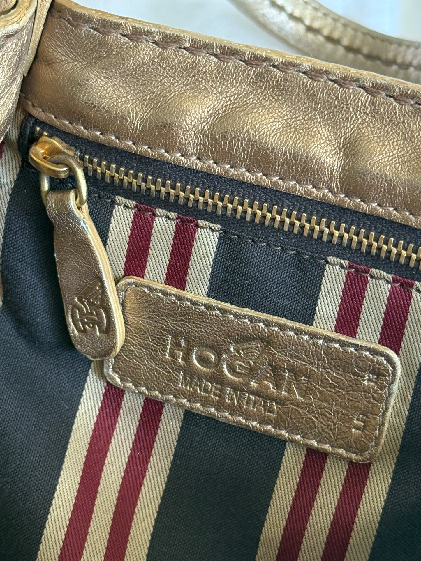 Rare 2000s Vintage Hogan Suede Bag with Fringe Detail