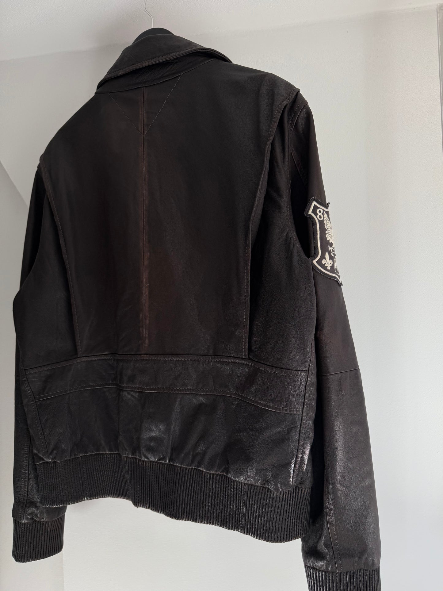 Vintage Tommy Hilfiger Bomber Leather Jacket
