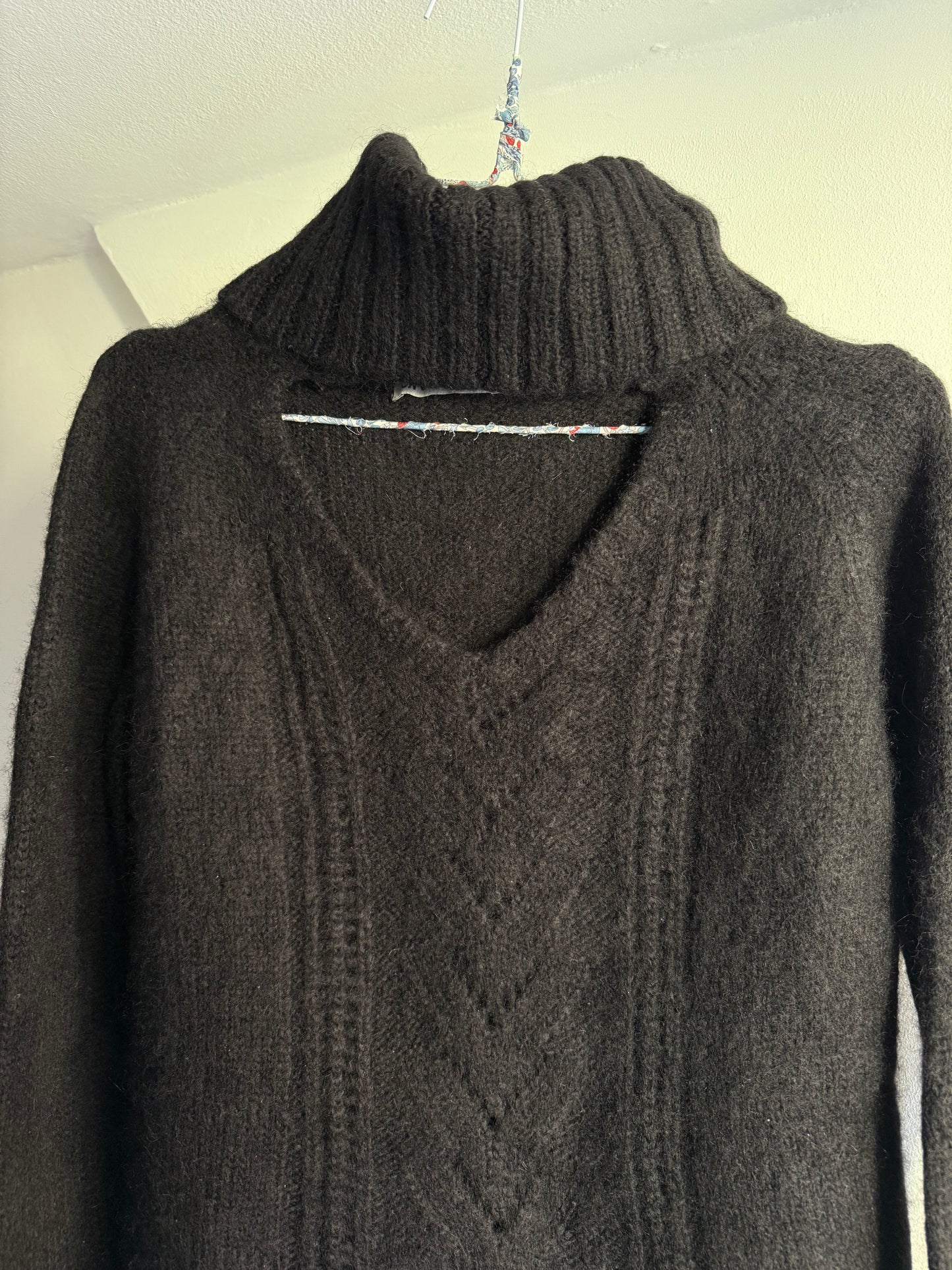 St. Roche Alpaca Knit Sweater with Halterneck