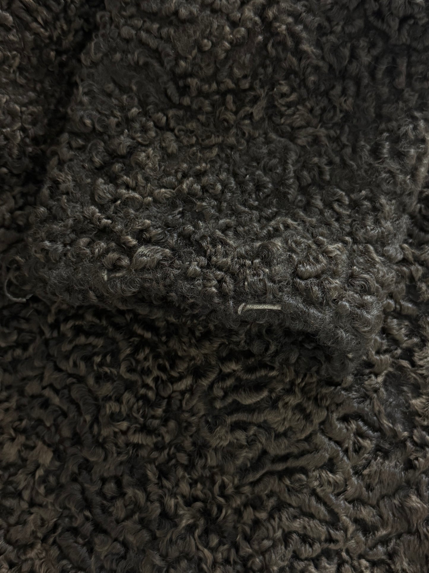 1950s Vintage Fur Coat in Deep Brown with Soft Contrast Collar