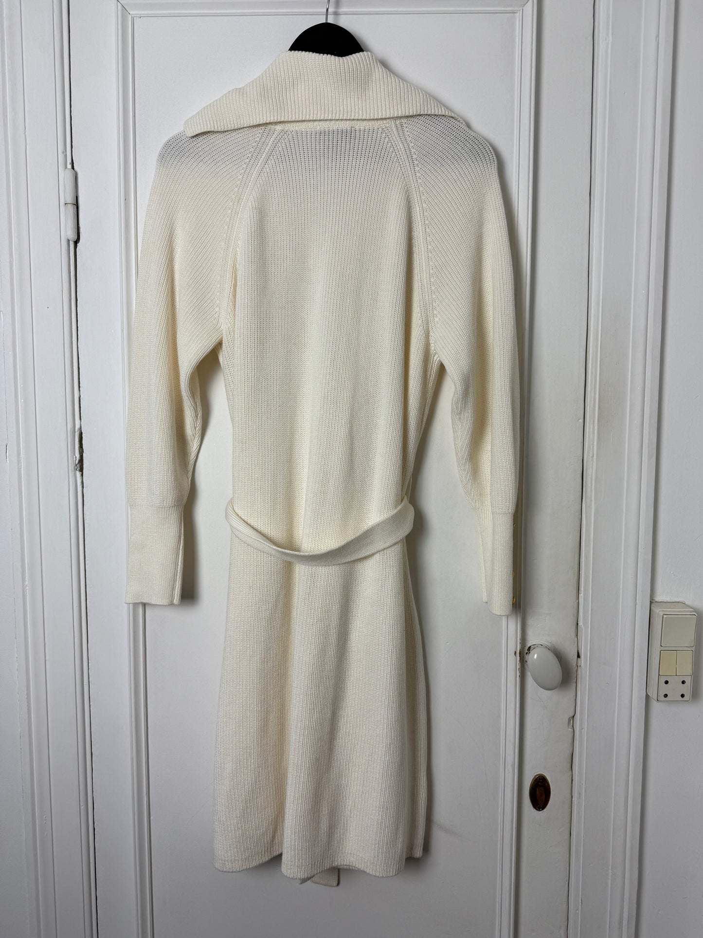 Donna Karen Long Belted Cardigan