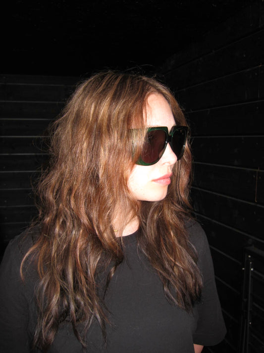 Max Mara Oversized Sunglasses in Dark Green