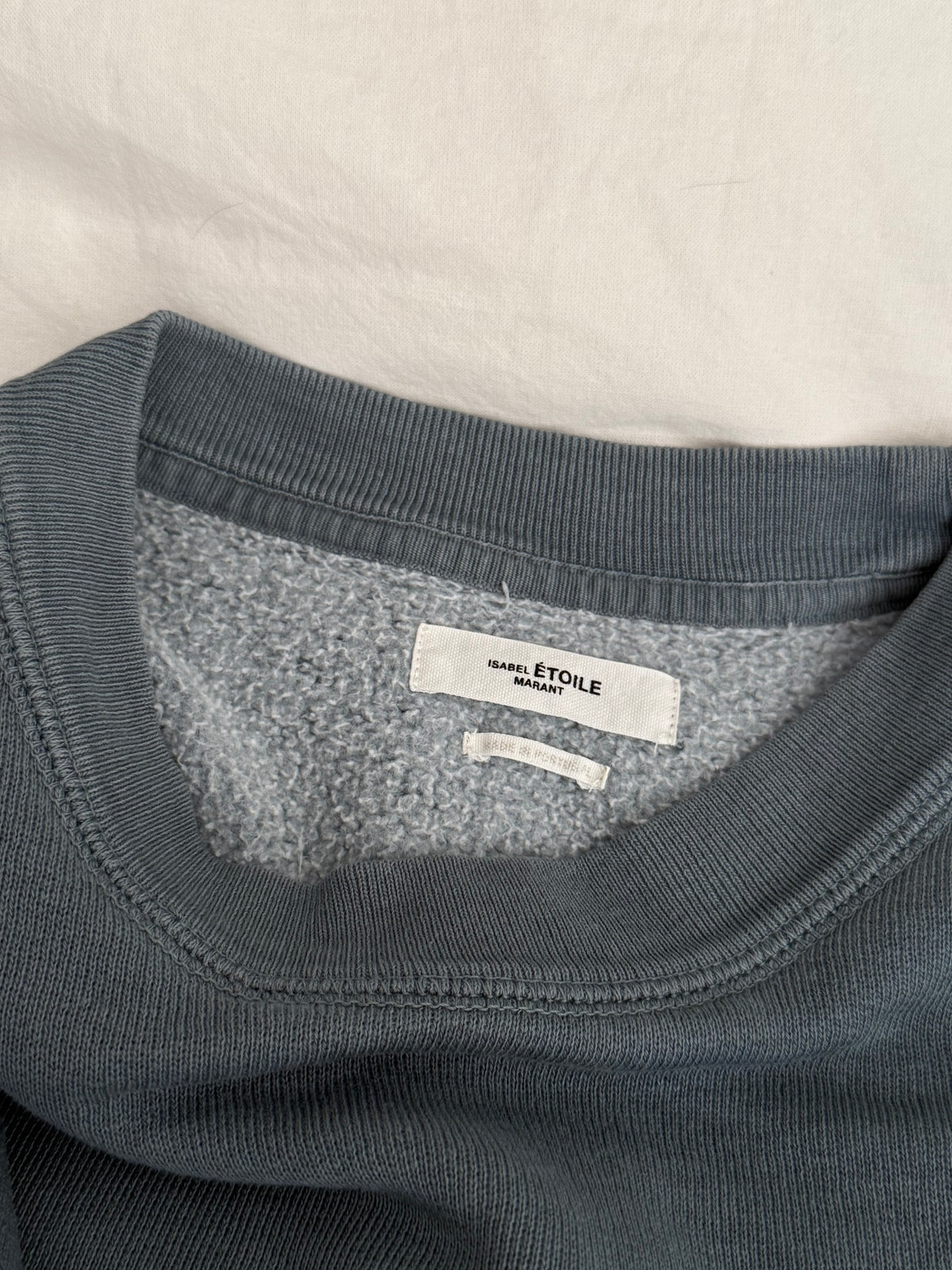 Isabel Marant Étoile Washed Grey-Blue Panel Sweatshirt