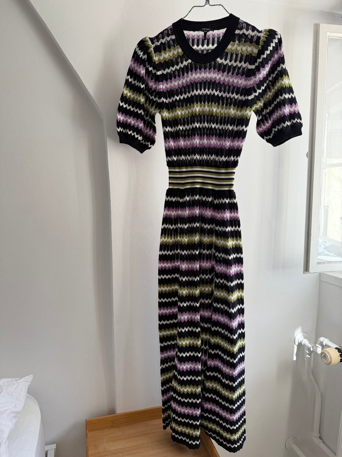 ME+EM Zigzag Print Maxi Dress