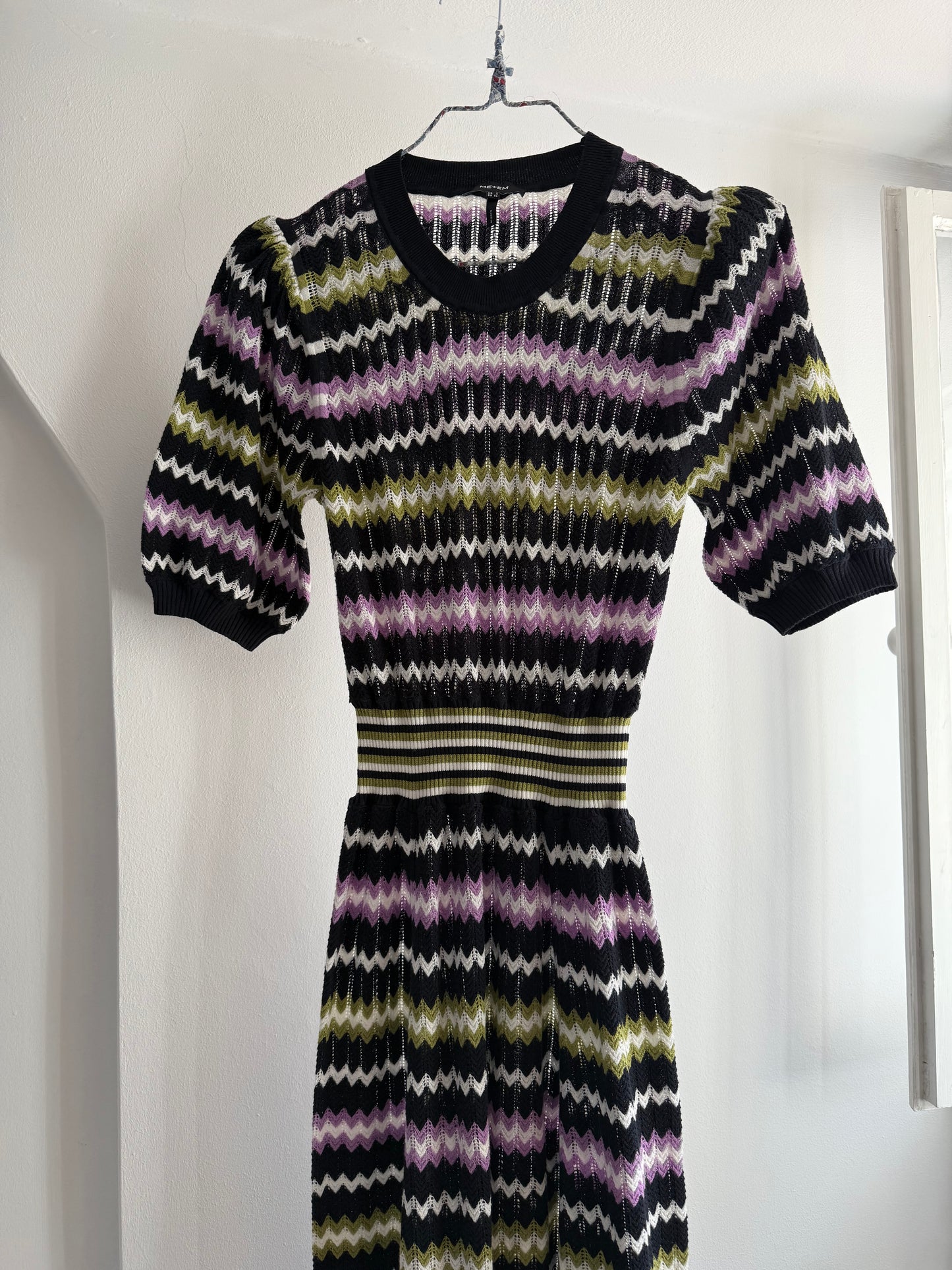 ME+EM Zigzag Print Maxi Dress