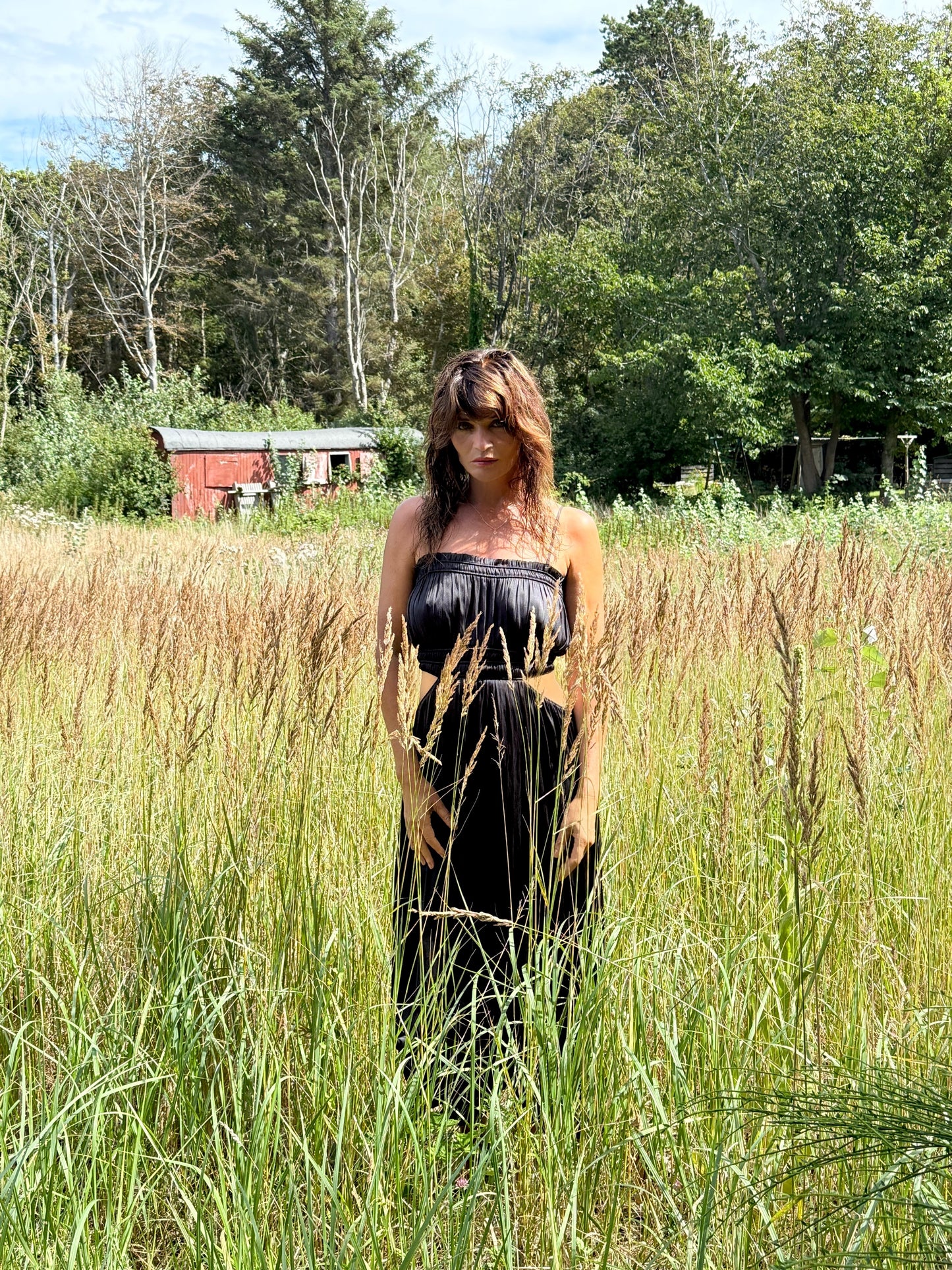 Maje Black Maxi Dress