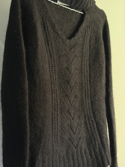 St. Roche Alpaca Knit Sweater with Halterneck