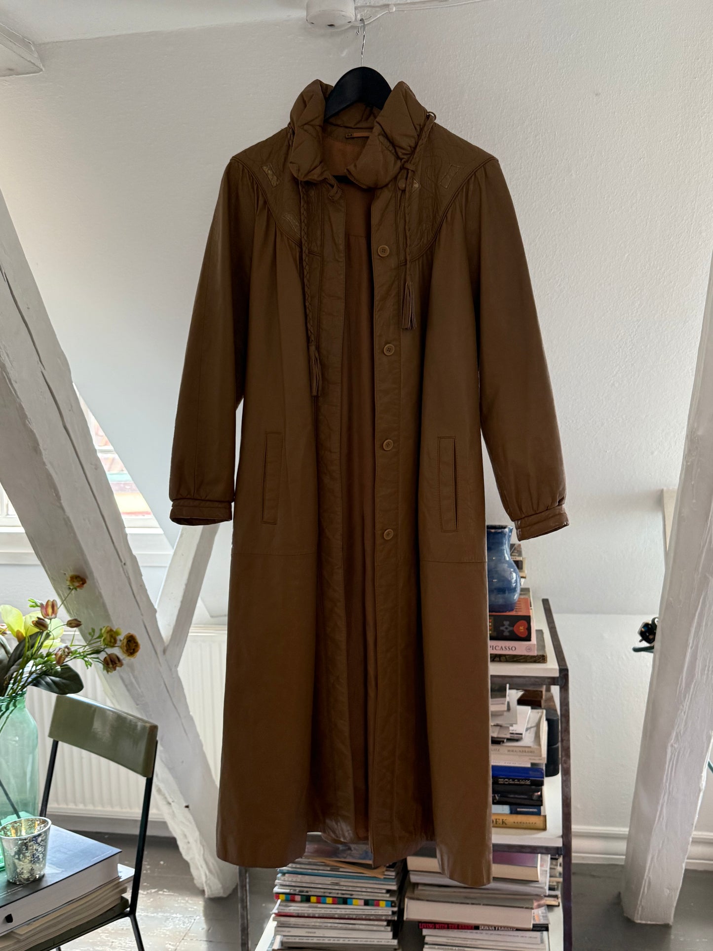 Vintage 80’s CowHide Leather Coat