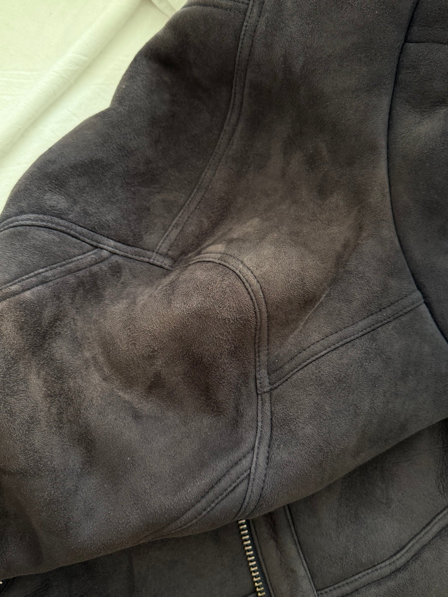 Won Hundred Suede Navy Blue Jacket