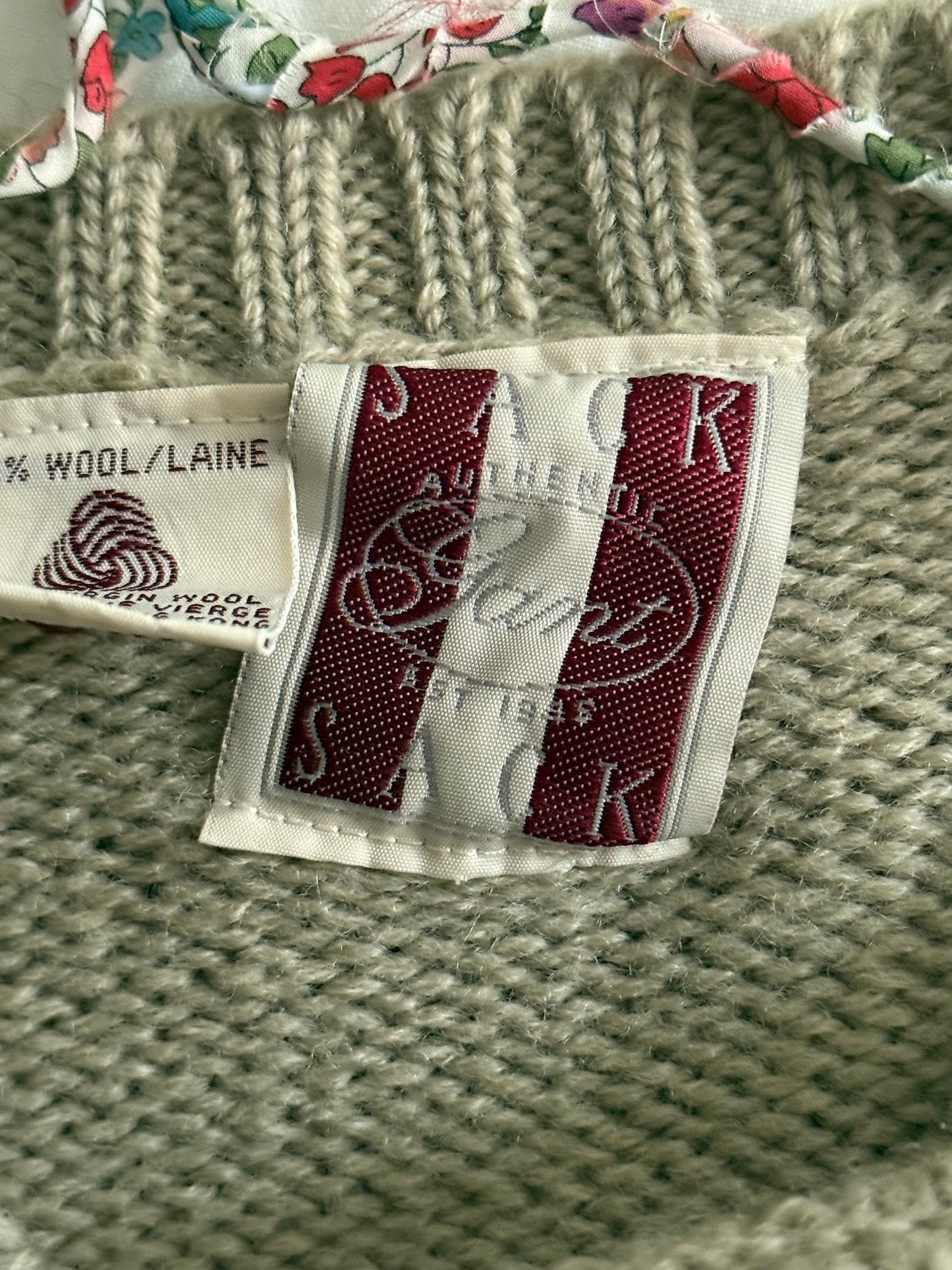 Vintage GANT Wool Crest Sweater Early 90s