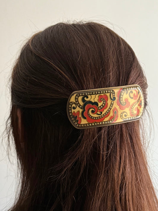 Vintage Barette in Burnt Colors