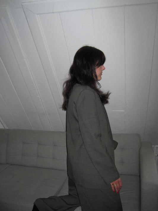 Grey Suit with Trousers and Blazer