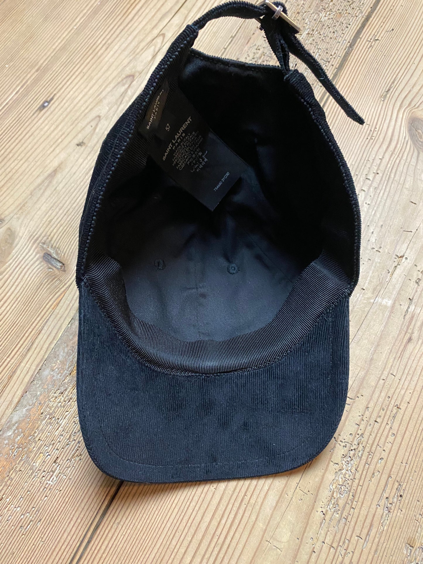 Yves Saint Laurent Velvet Baseball Cap