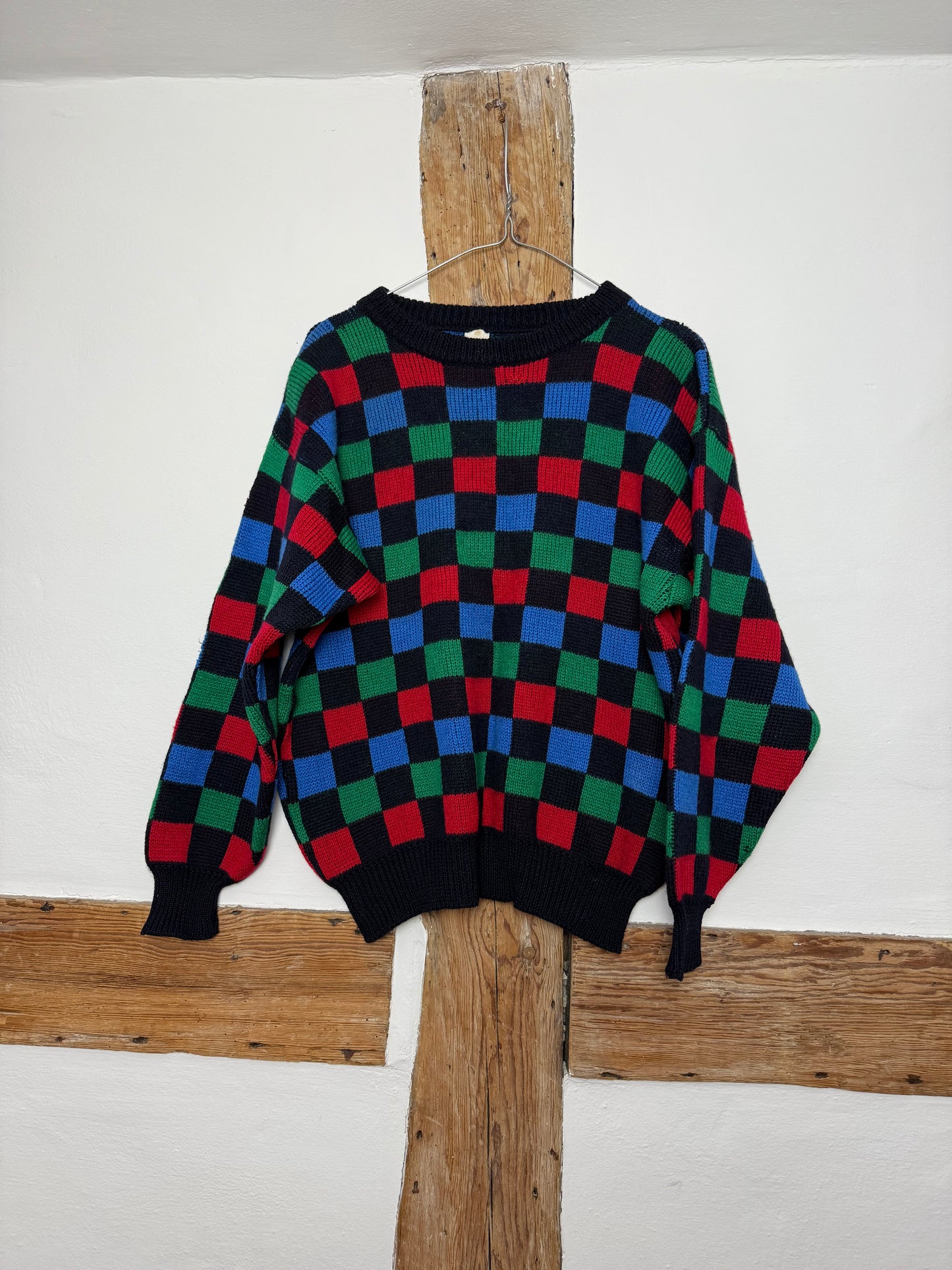 Vintage Checkered Sweater