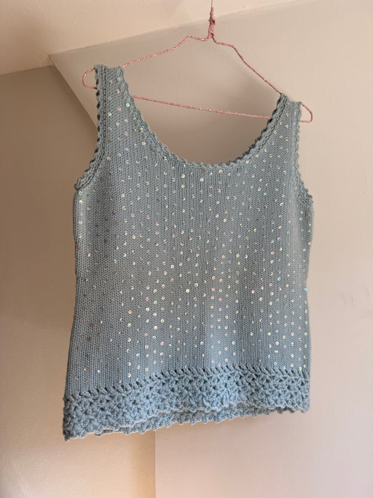 Vintage Hong Kong Mohair Knit Tank