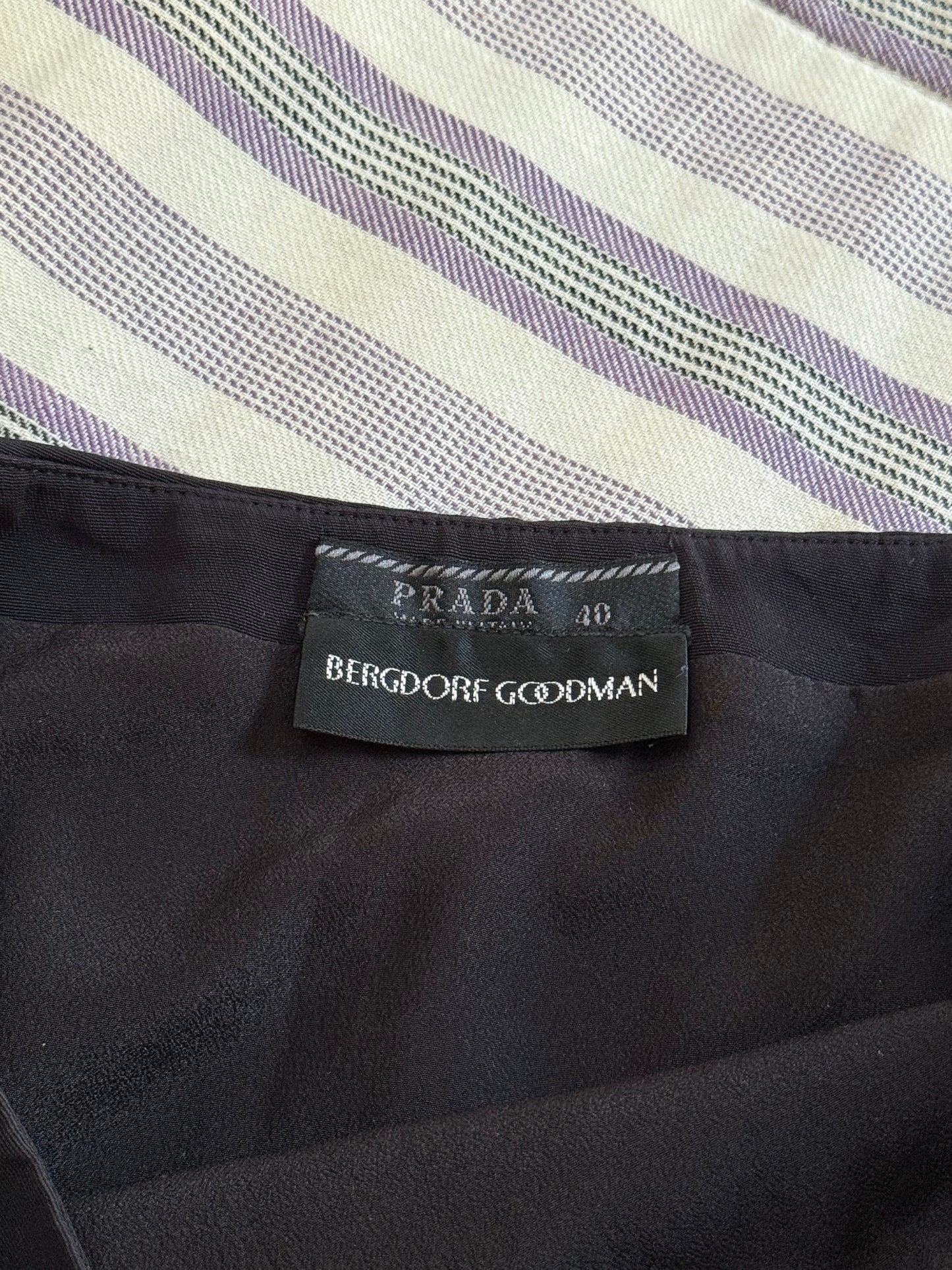 Vintage Prada Skirt with High Slit in Both Sides