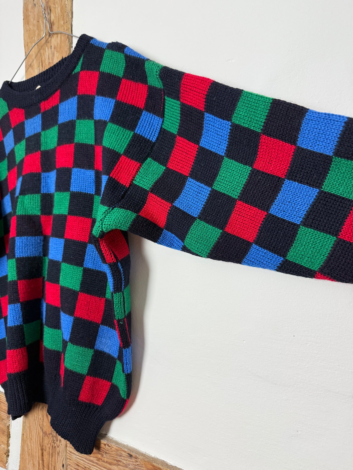 Vintage Checkered Sweater