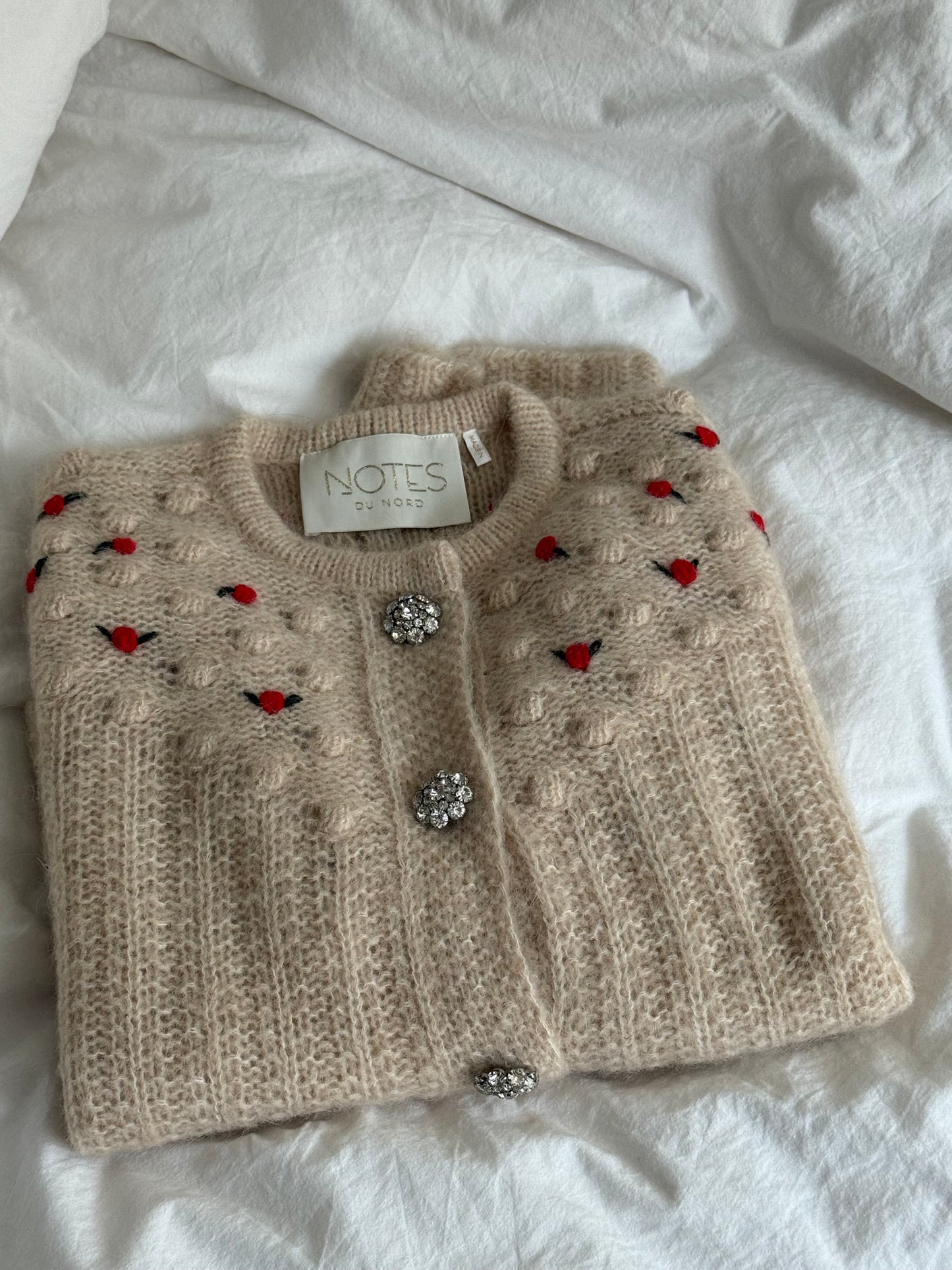 Notes du Nord Flower Alpaca Blend Cardigan
