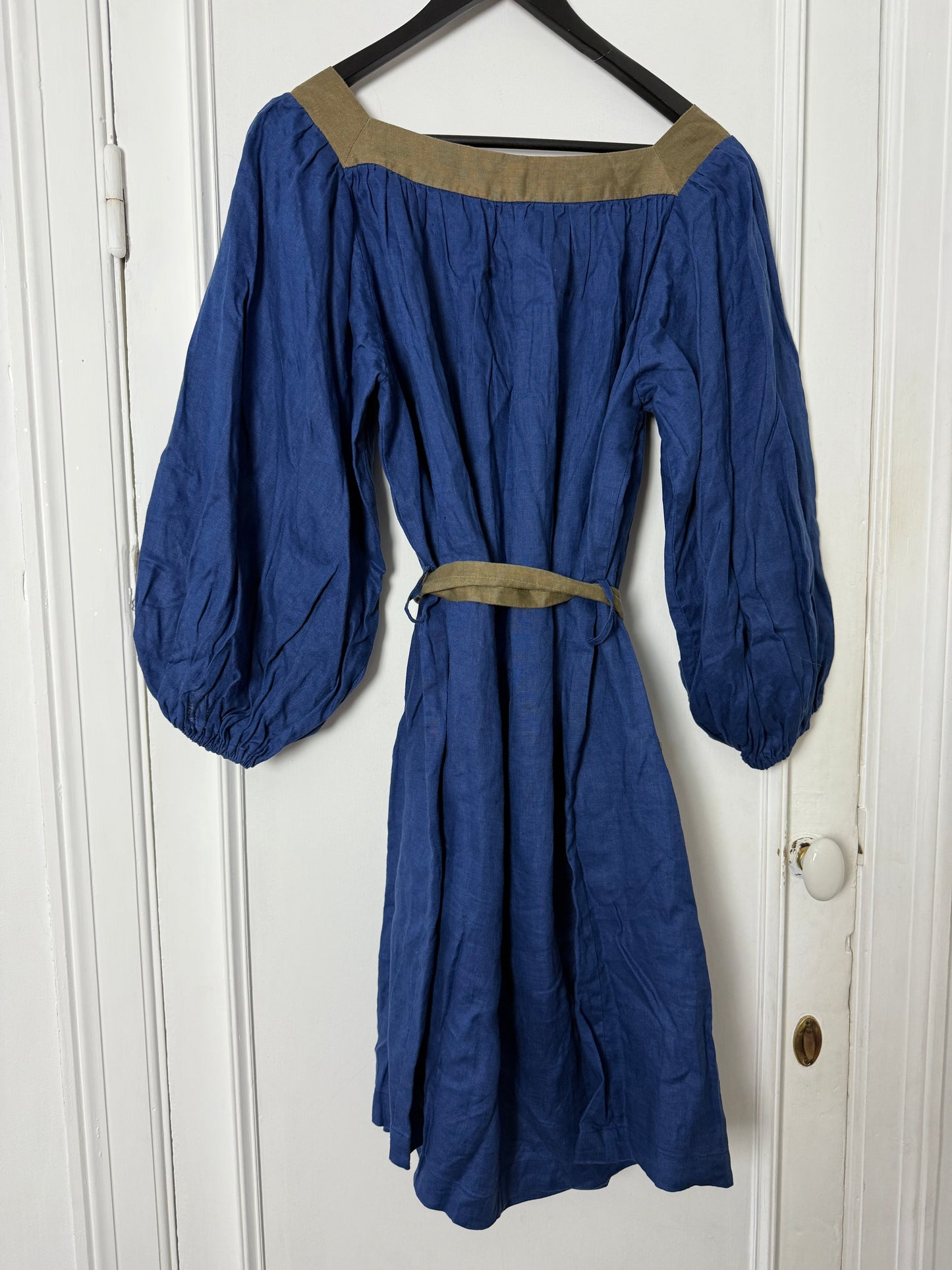 Caro Edition Blue Midi Dress with Belt