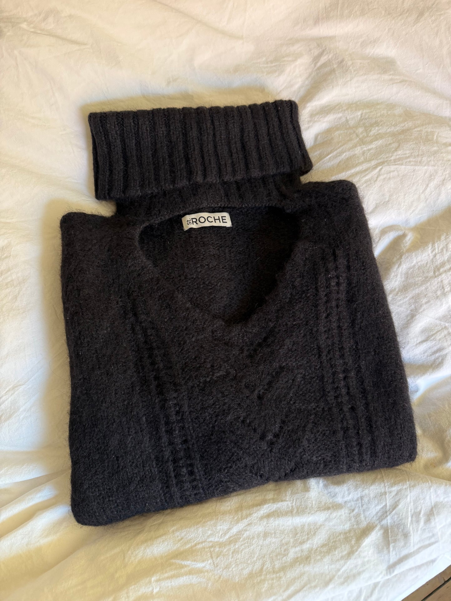 St. Roche Alpaca Knit Sweater with Halterneck