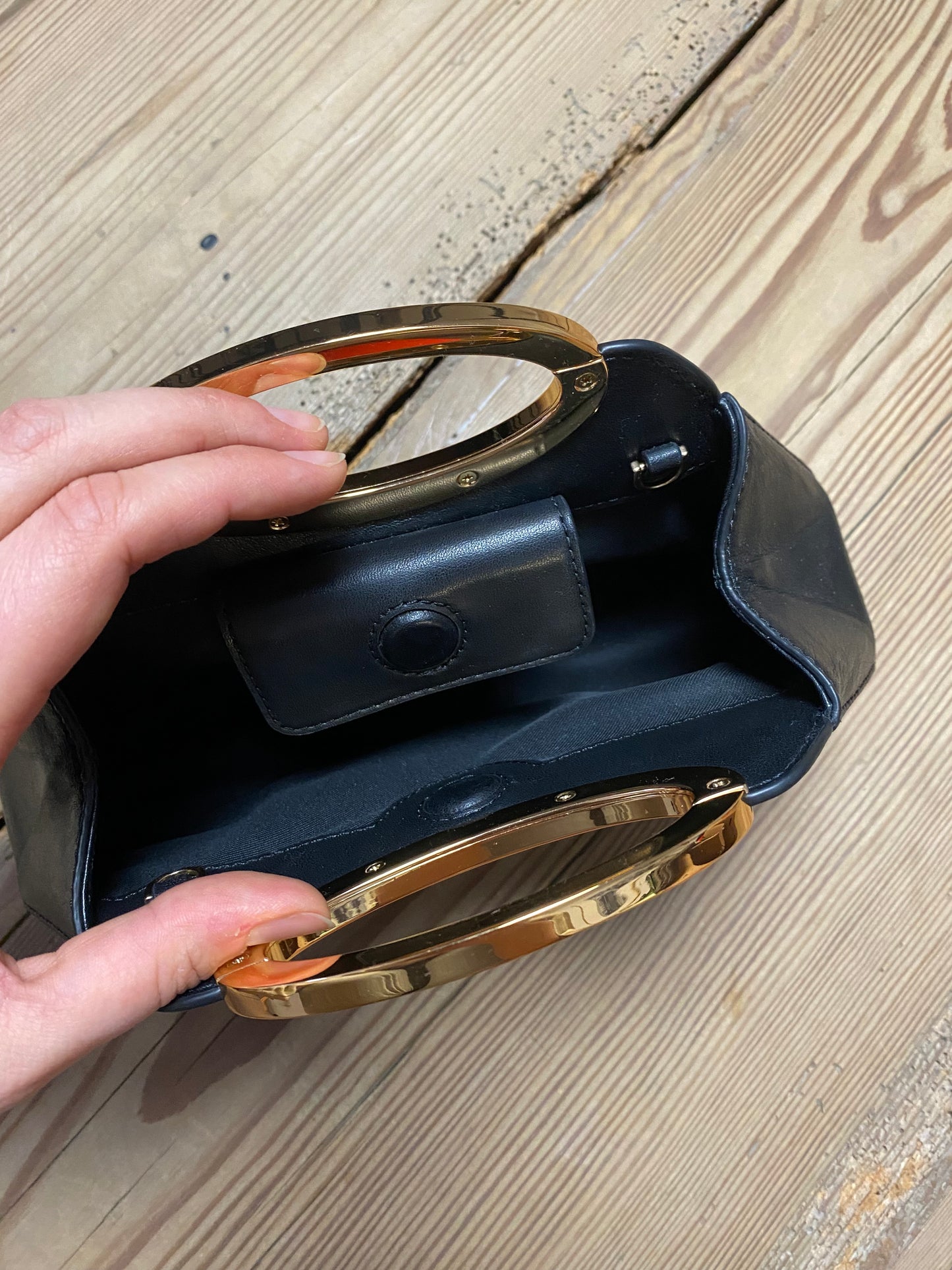 Simkhai Black Leather Bag