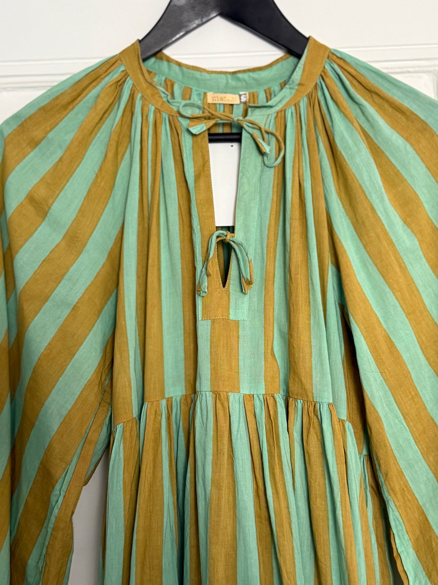 Matta Striped A-Line Maxi Dress