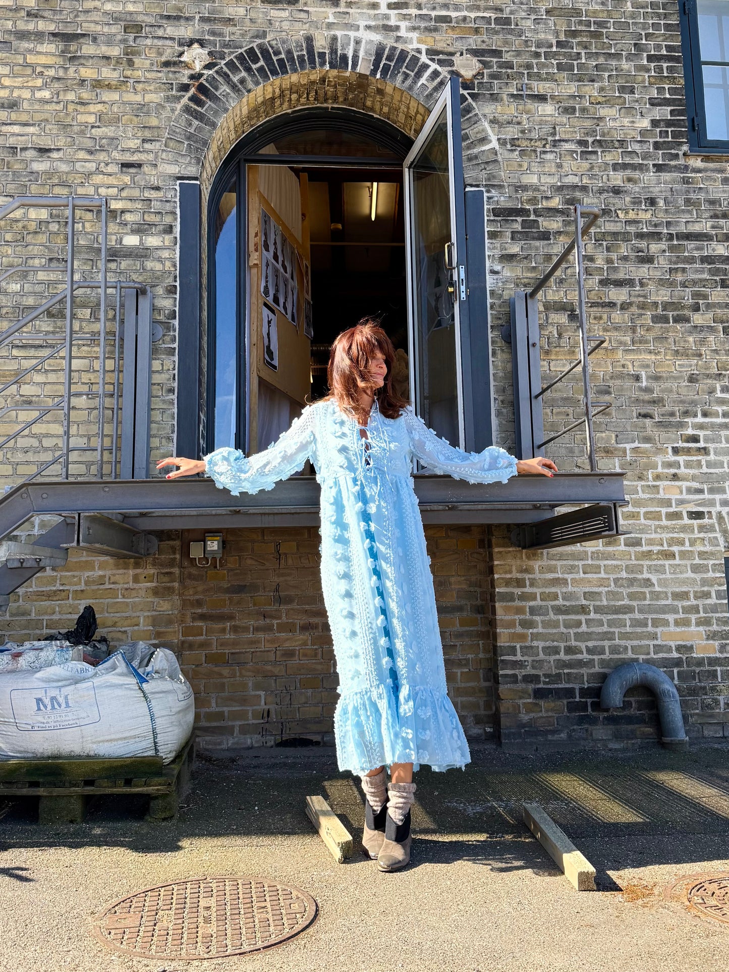 Hofmann Sky-Blue Dress