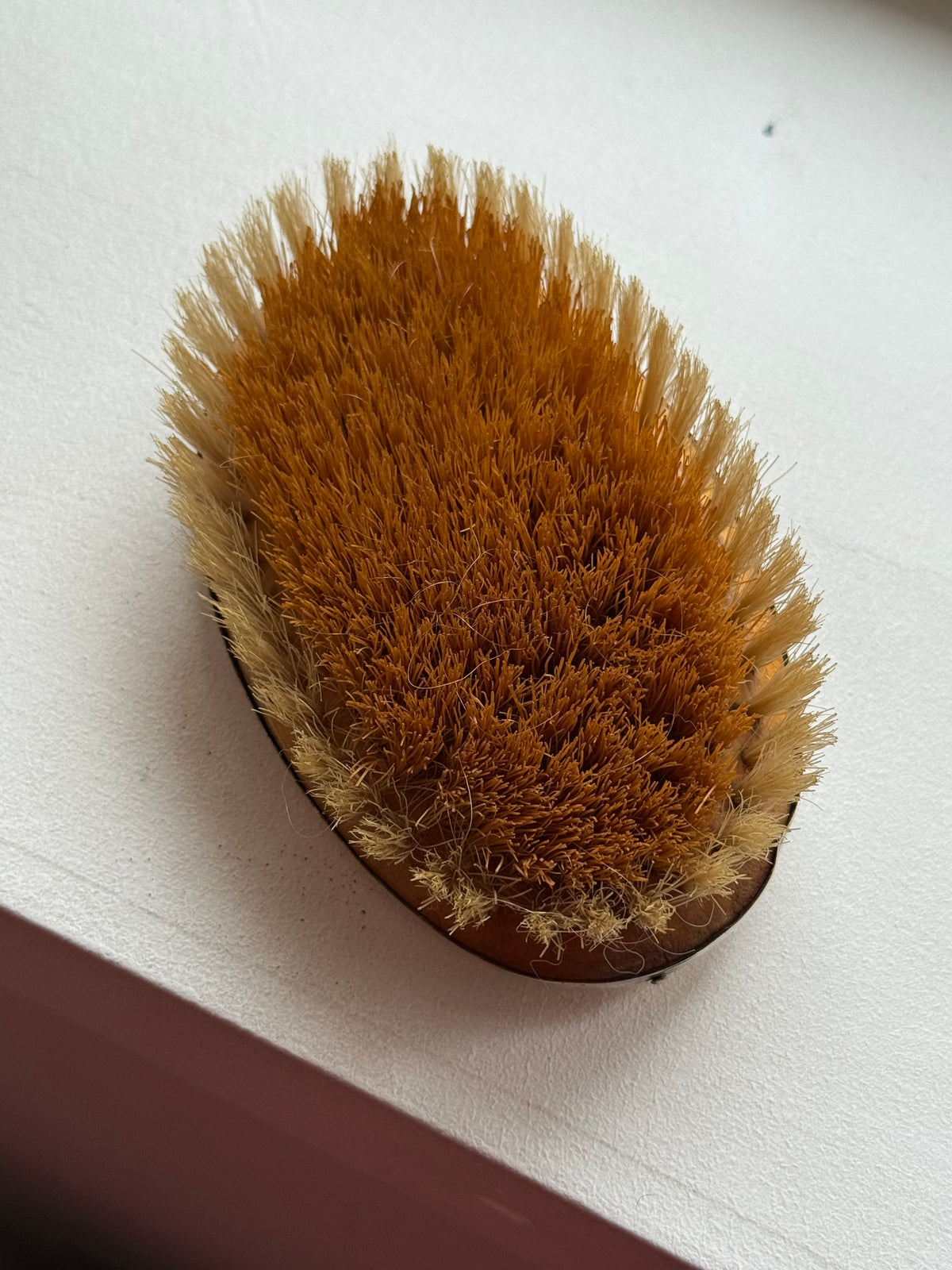 Vintage Silver Tone Peacock Garment Brush