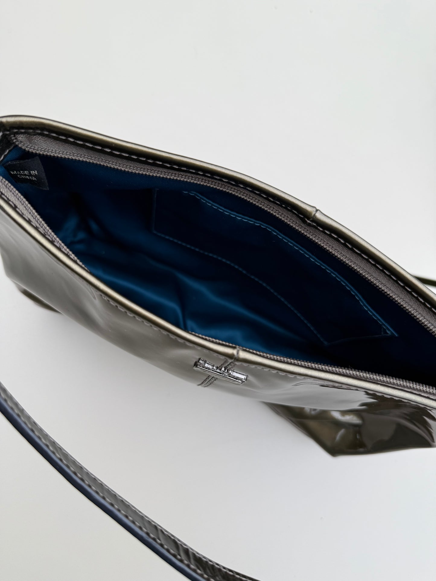 Vintage Coach Metallic Patent Leather Shoulder Bag