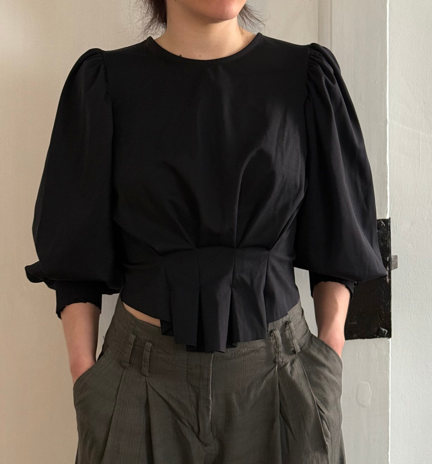 Maygel Coronel Black Top with Open Back