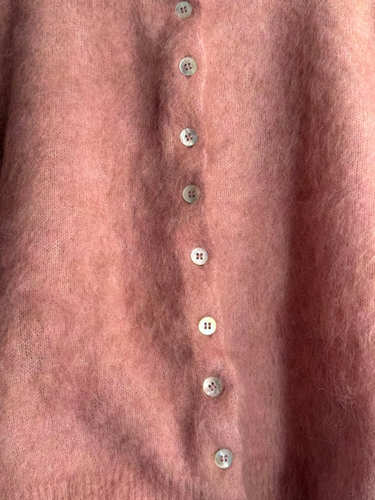 Rouje Alpaka and Mohair Blend Cropped Cardigan