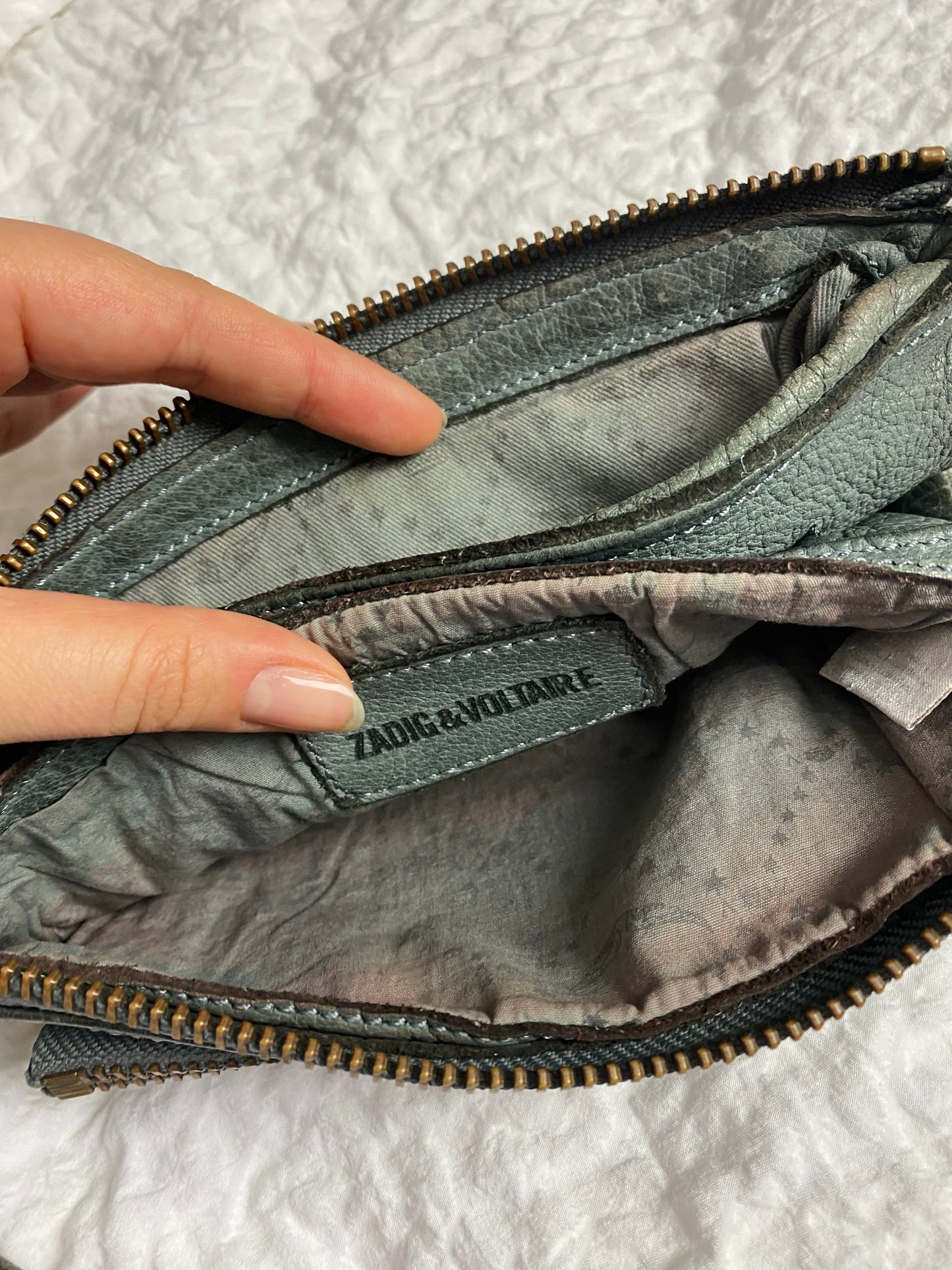 Zadig & Voltaire Leather Clutch