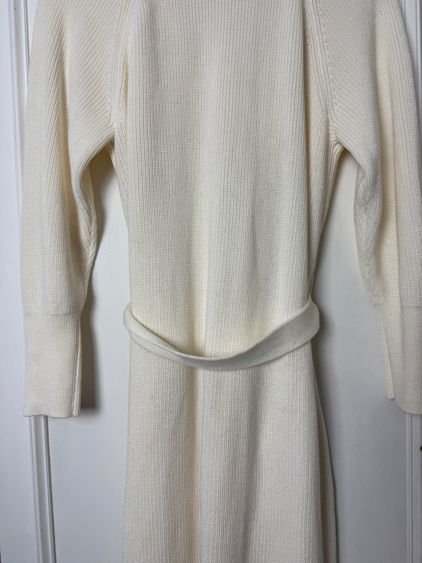 Donna Karen Long Belted Cardigan