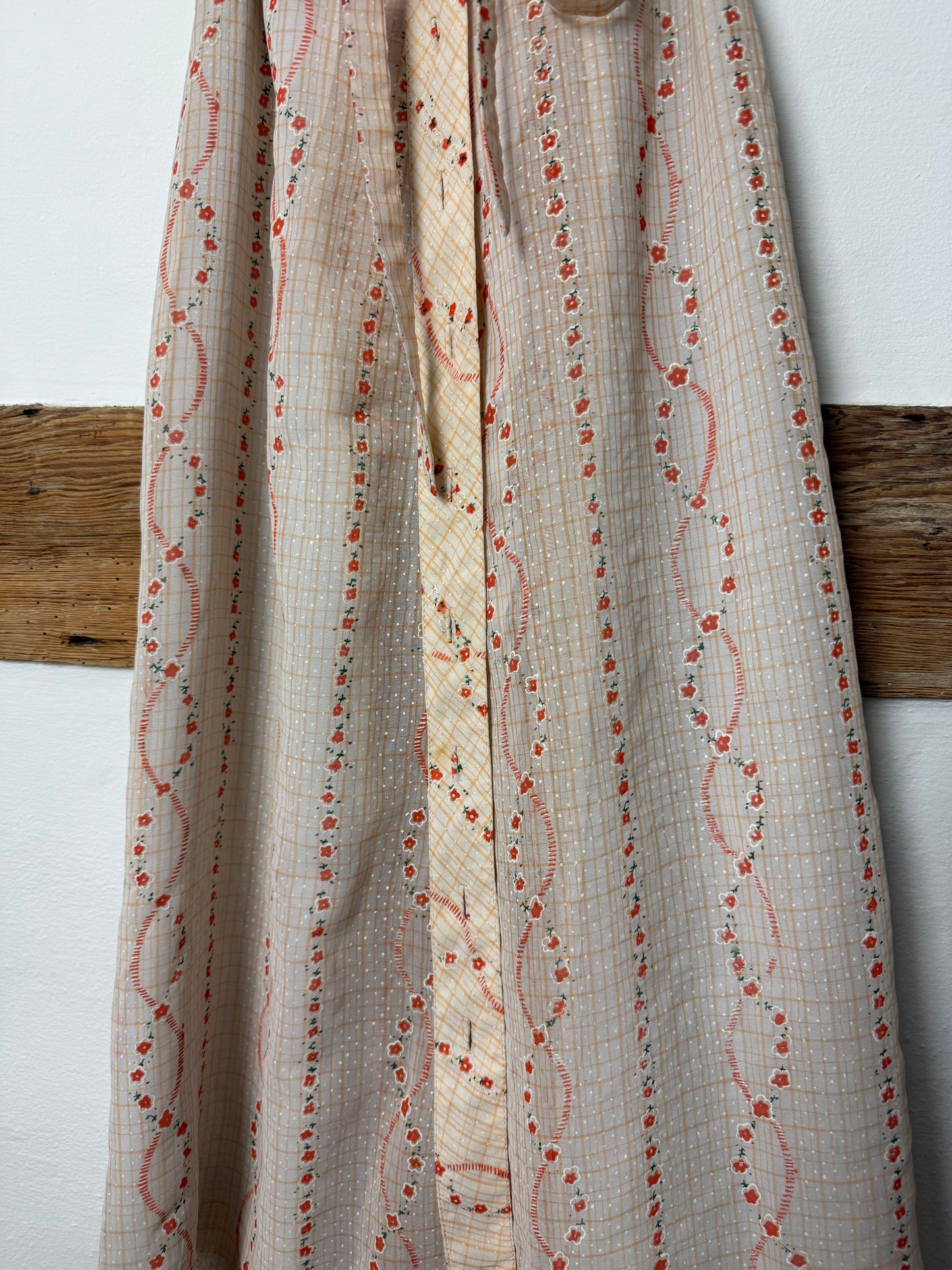 Vintage Mid-1900s Floral Dress