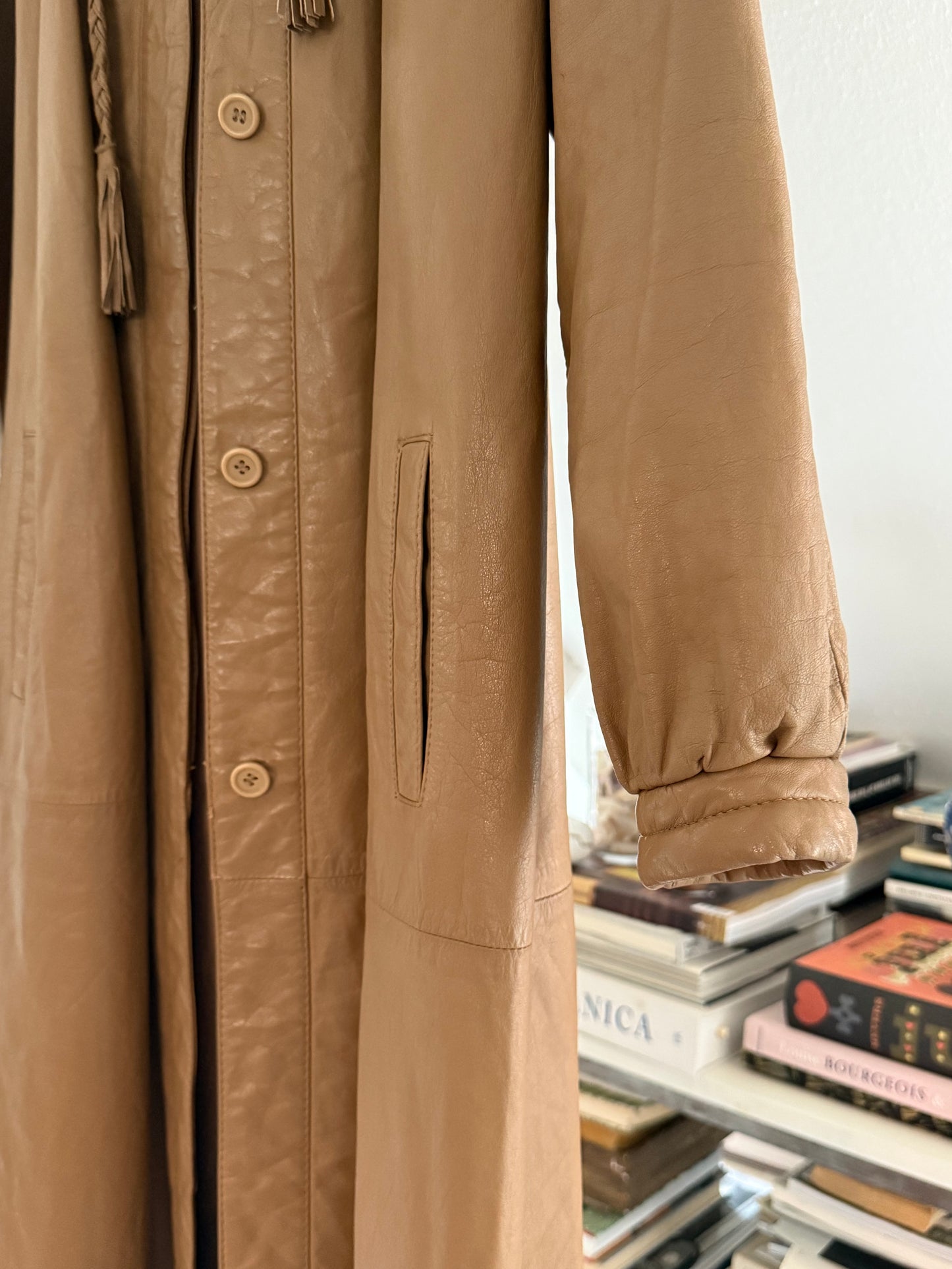 Vintage 80’s CowHide Leather Coat