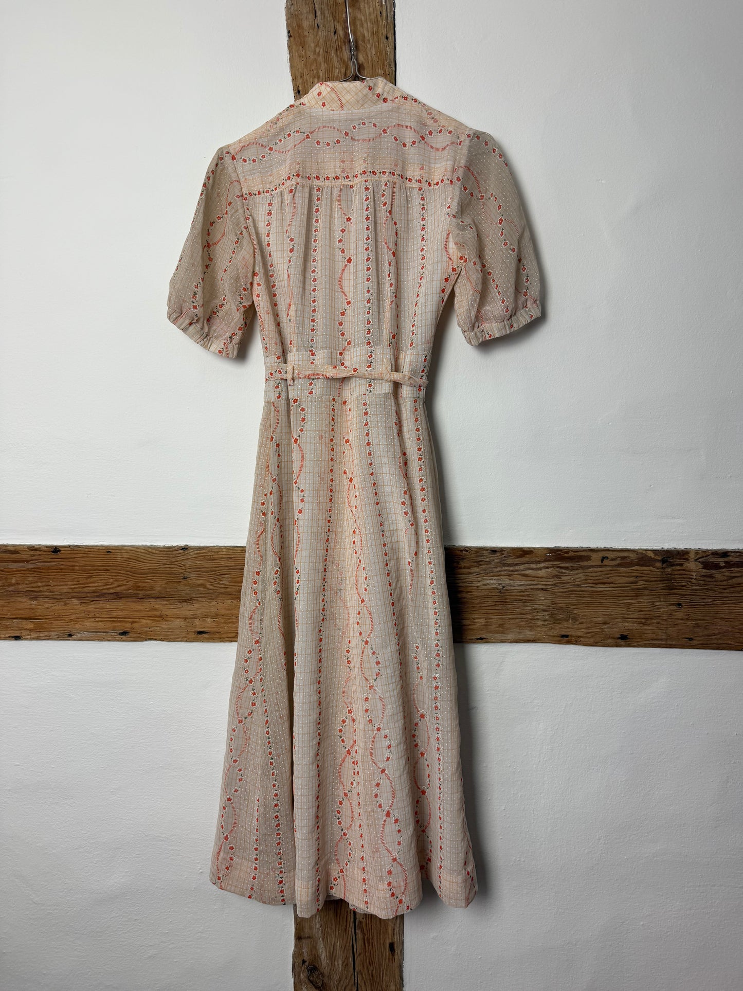 Vintage Mid-1900s Floral Dress