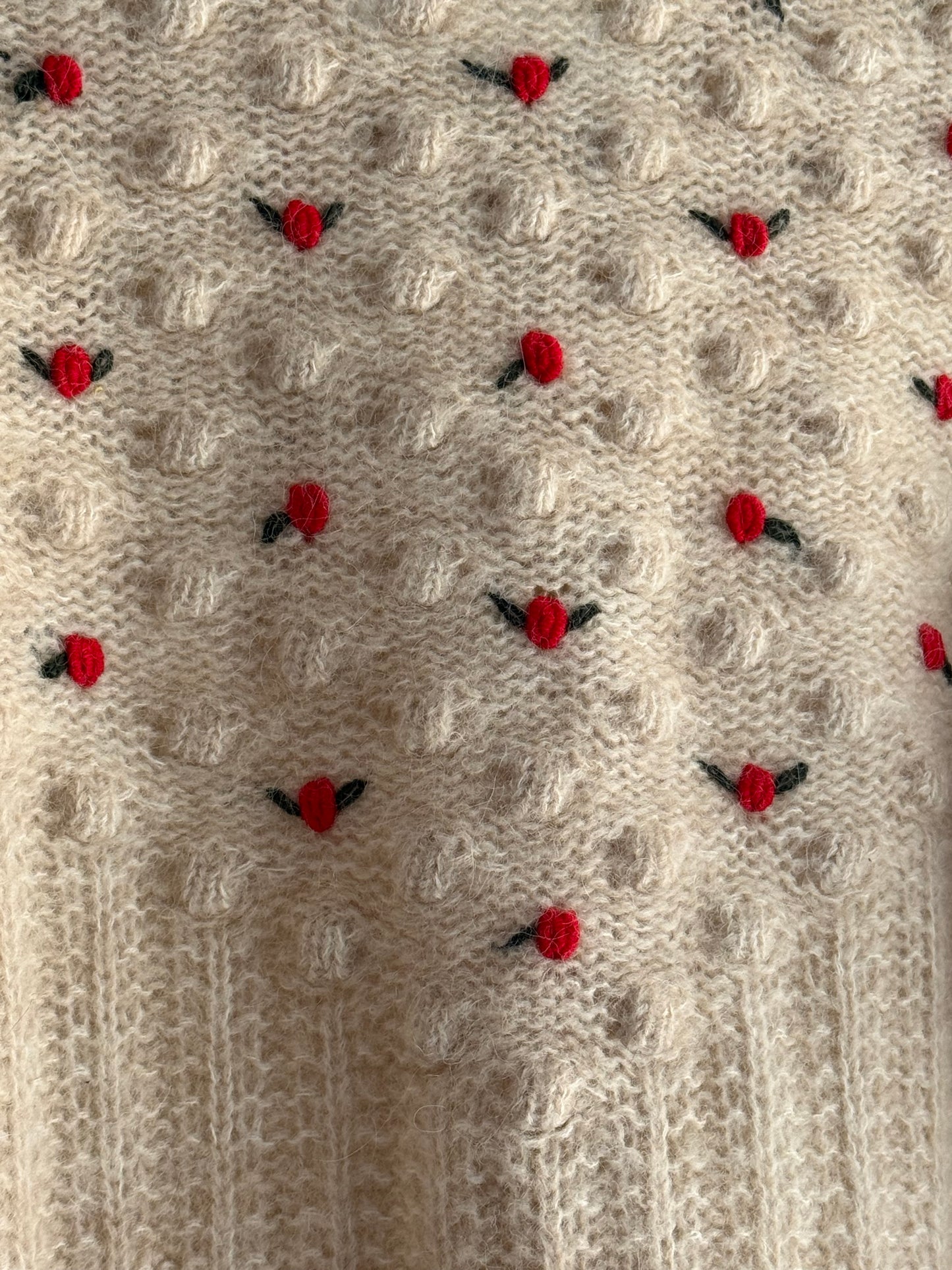 Notes du Nord Flower Alpaca Blend Cardigan