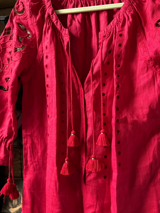 Vita Kin Red Tassel Jumpsuit