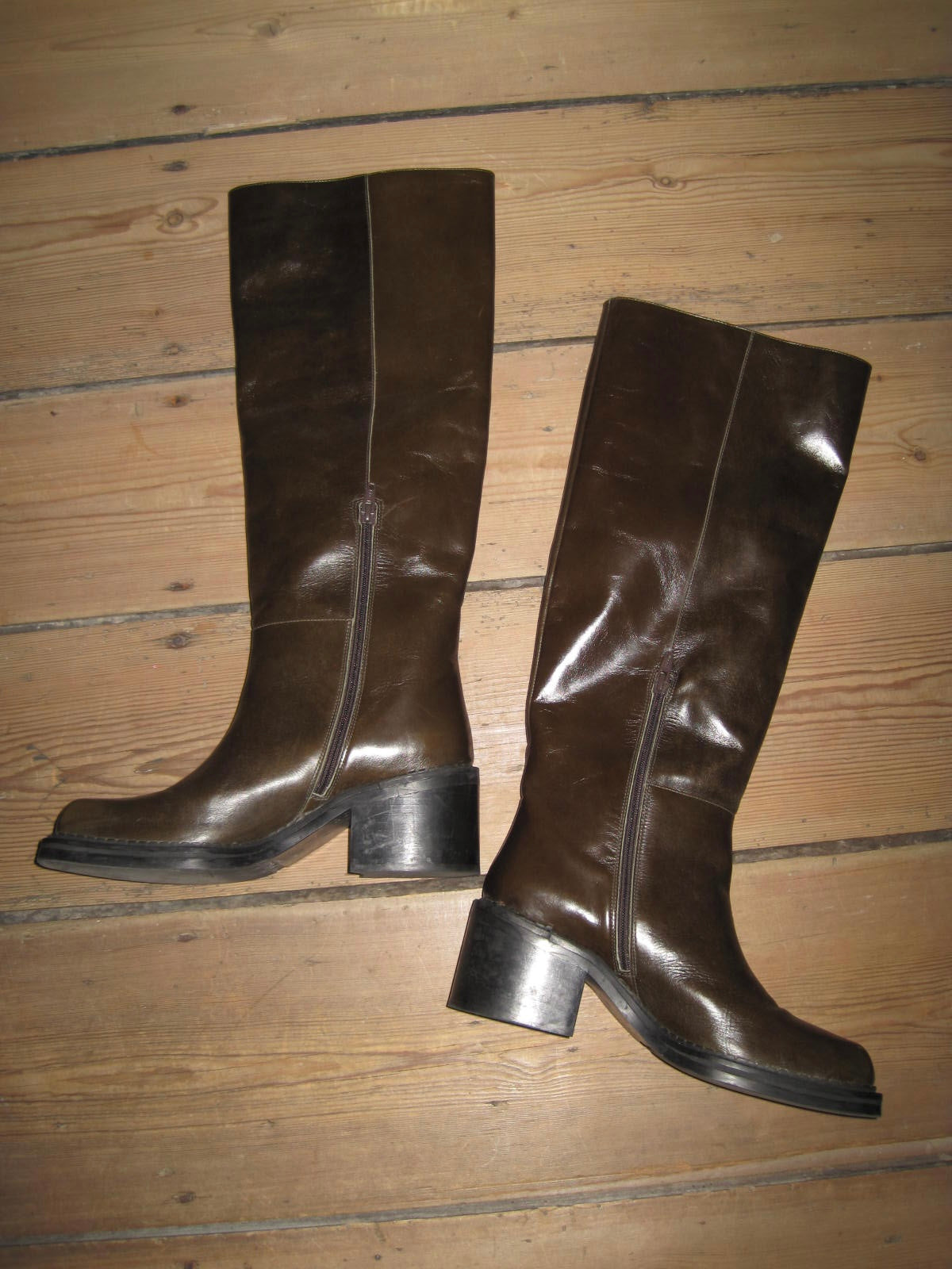 Rabens Saloner Knee High Leather Boots