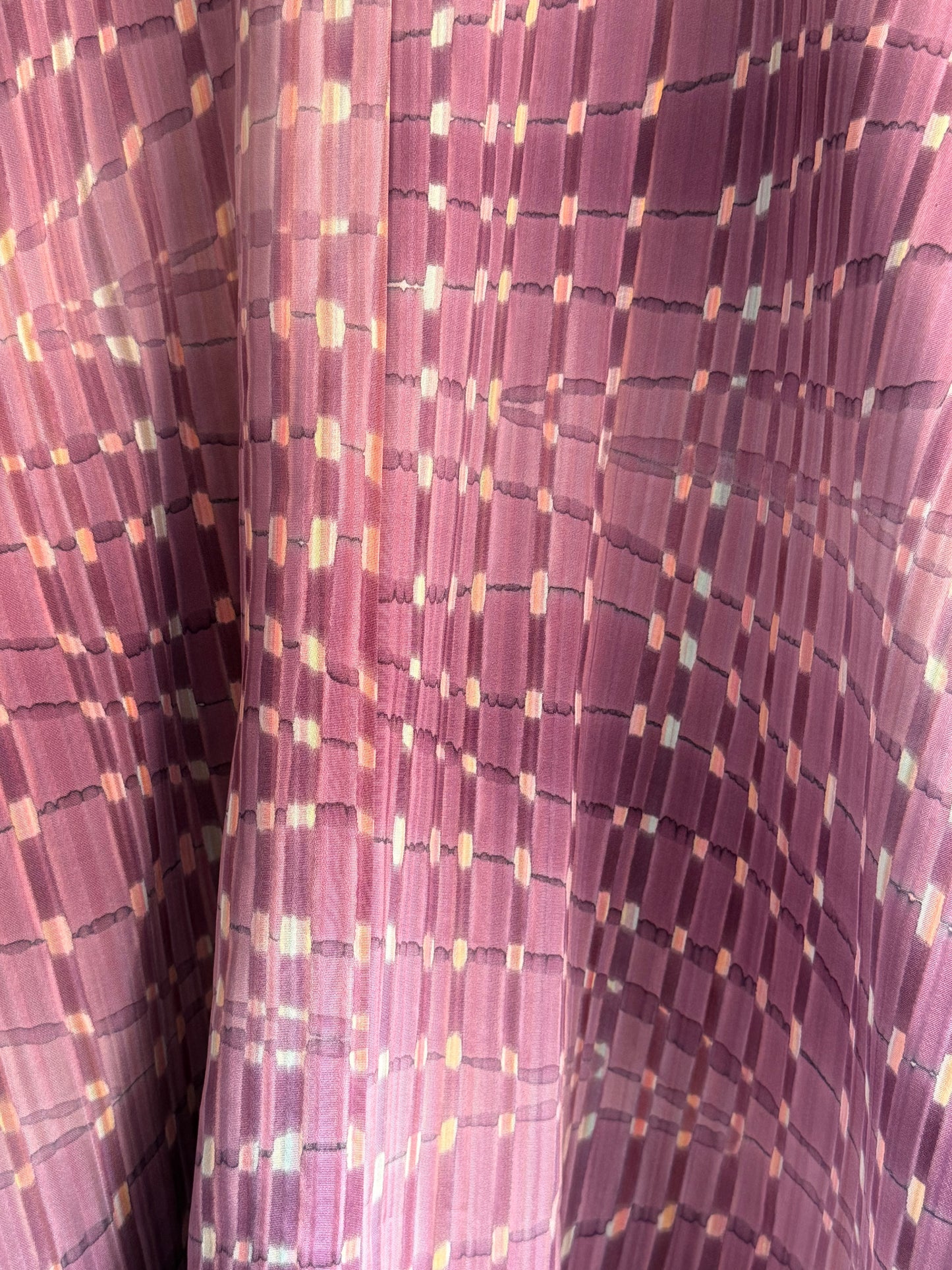 Vintage Mauve Patterned Kimono