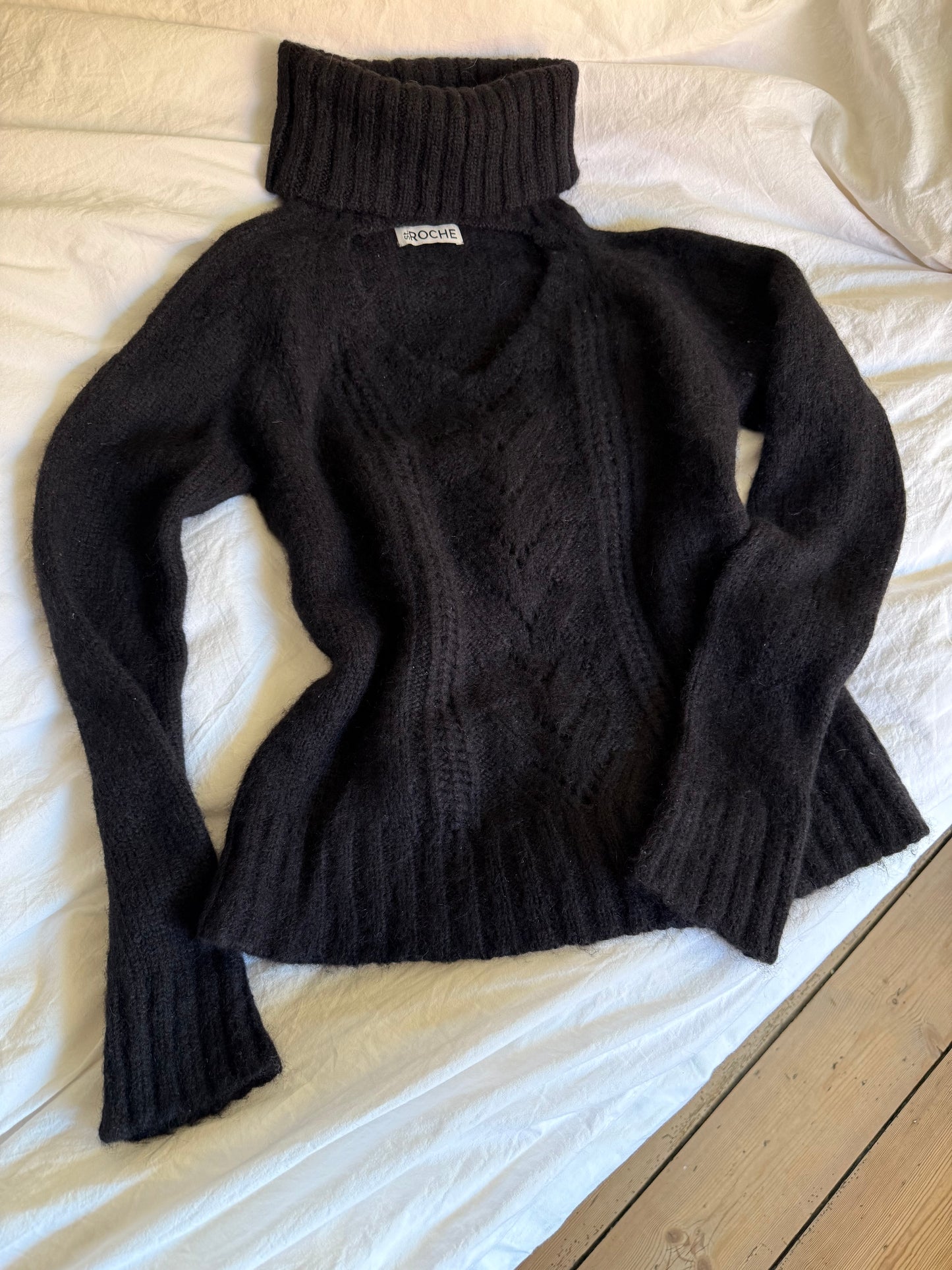 St. Roche Alpaca Knit Sweater with Halterneck