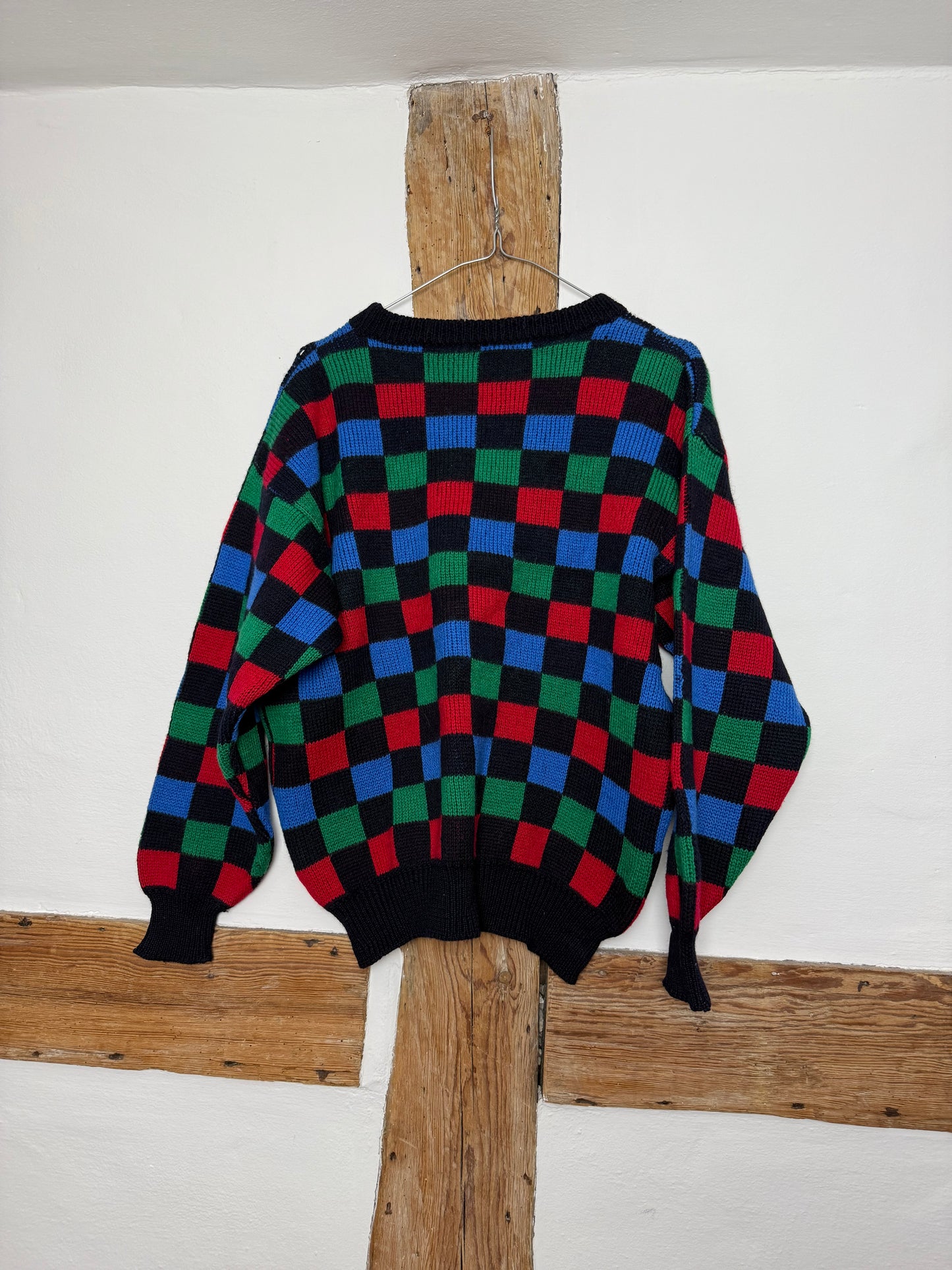 Vintage Checkered Sweater