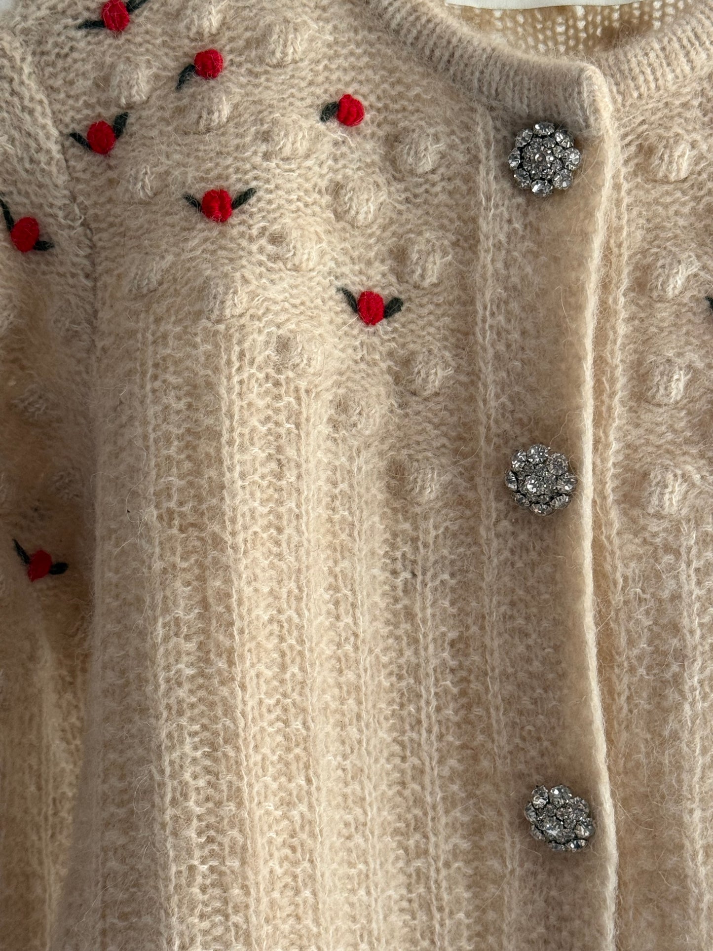 Notes du Nord Flower Alpaca Blend Cardigan