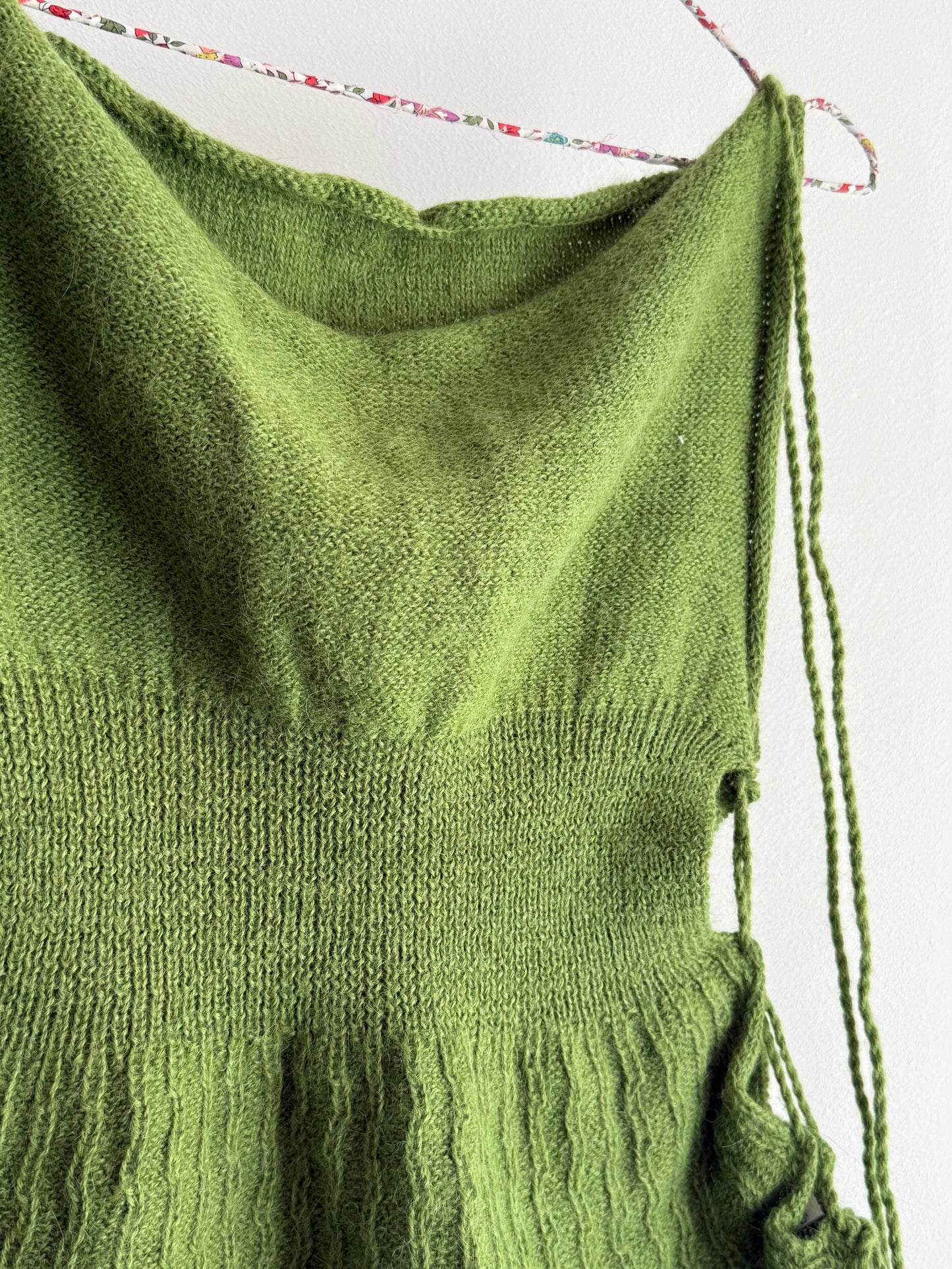 Rare Vintage Green Top with Beautiful Details