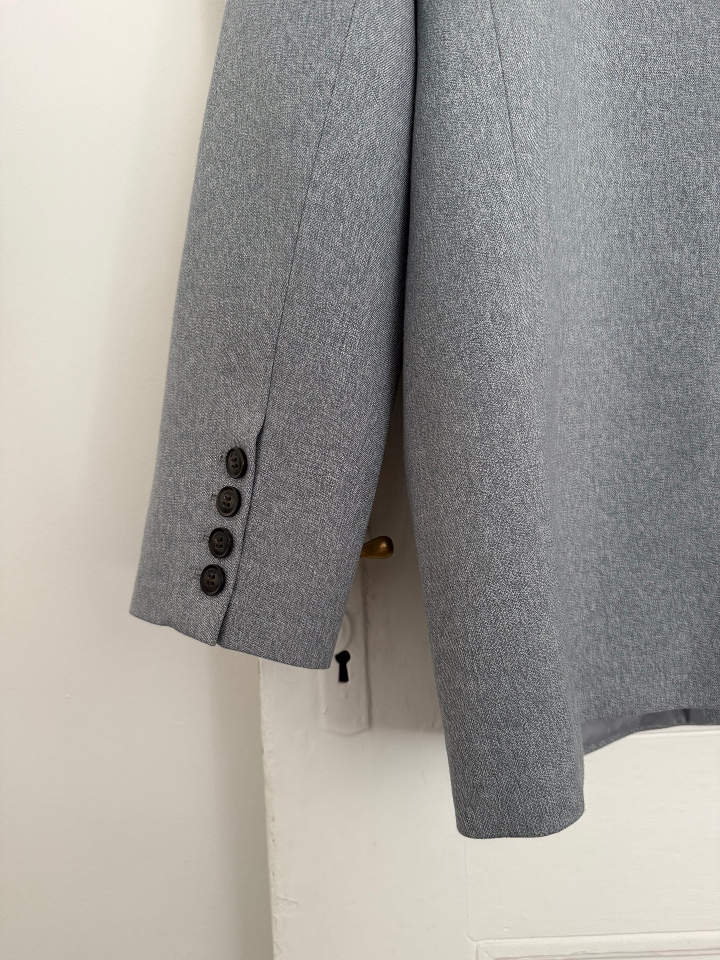 Gestuz Grey-Blue Oversized Blazer
