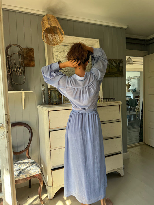 Hofmann Skyblue Blouse with Shimmer