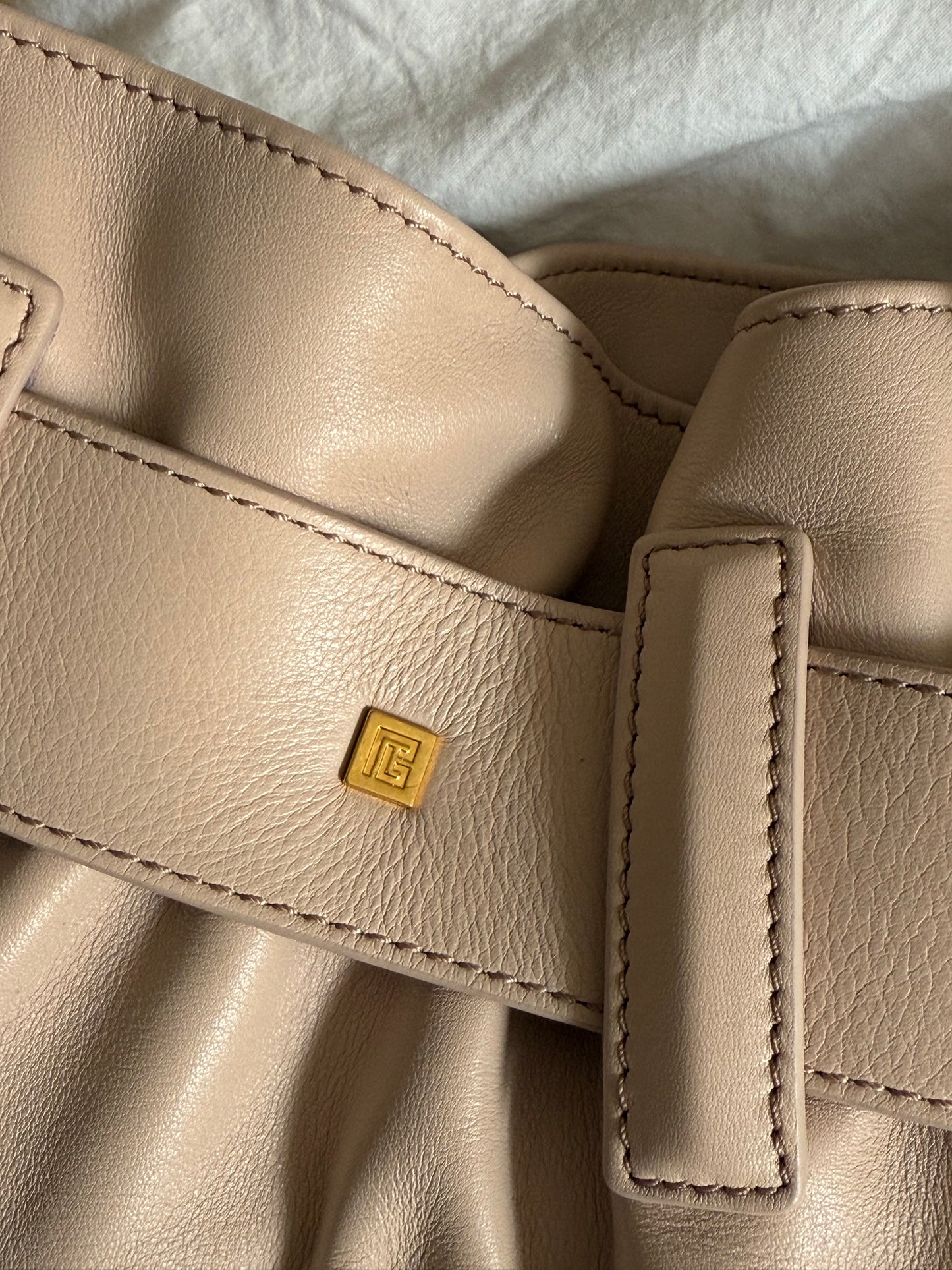 BALMAIN Mini Anthem Leather Bag