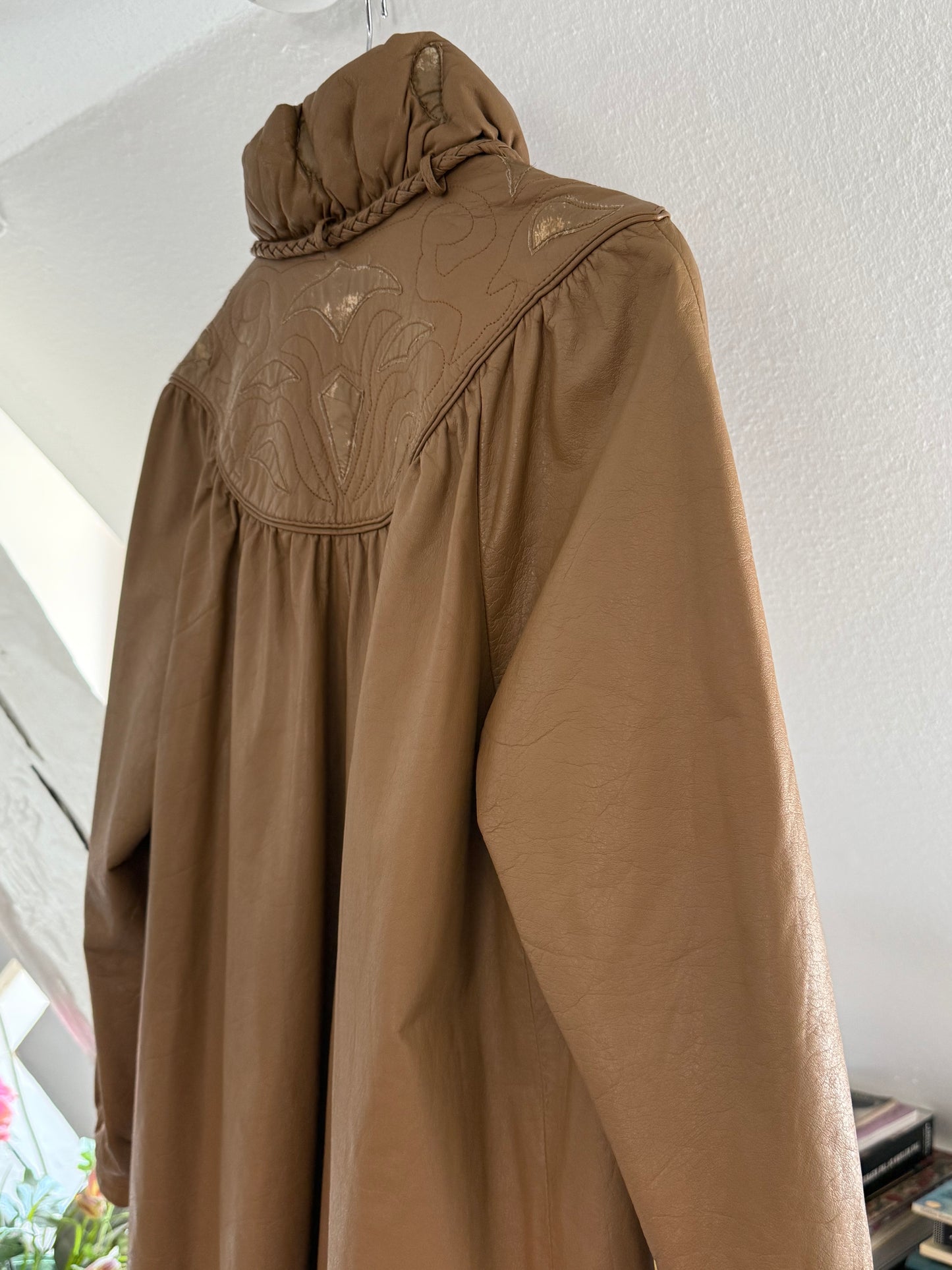 Vintage 80’s CowHide Leather Coat